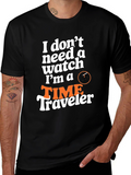Time Traveler Graphic Tee - Novelty Design