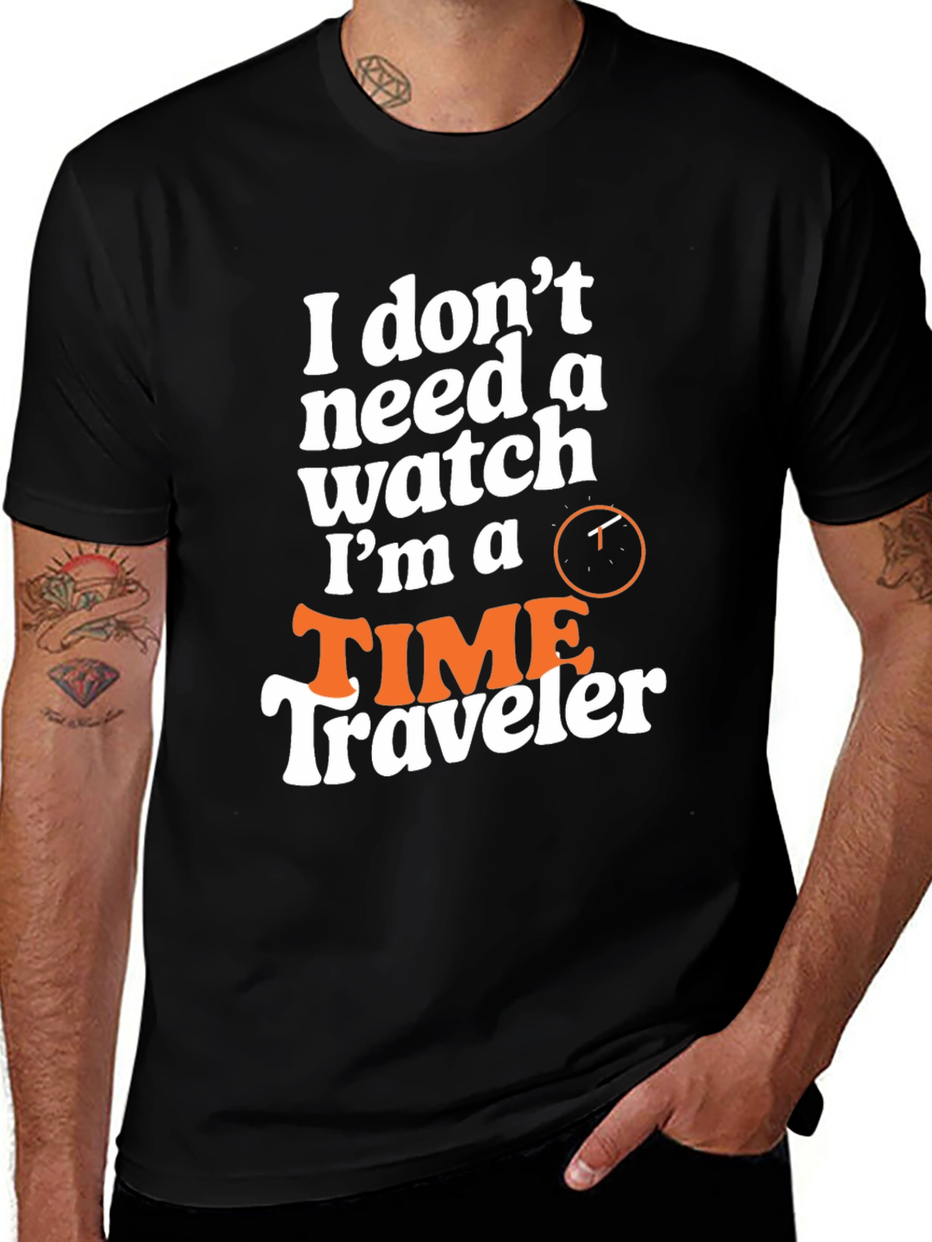 Time Traveler Graphic Tee - Novelty Design