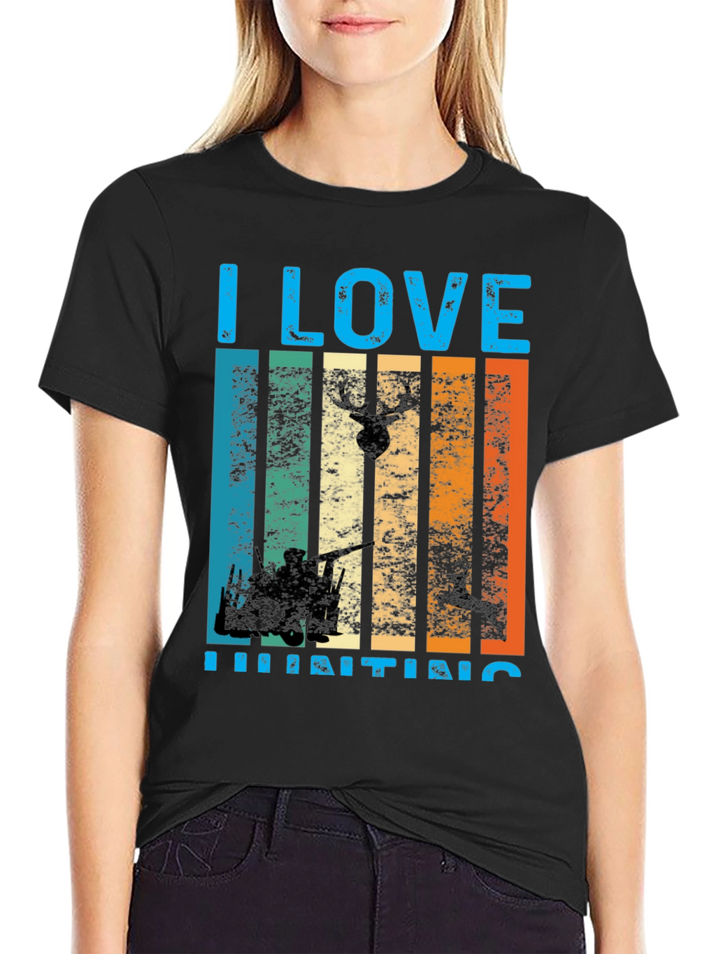 I Love Hunting Graphic T-Shirt