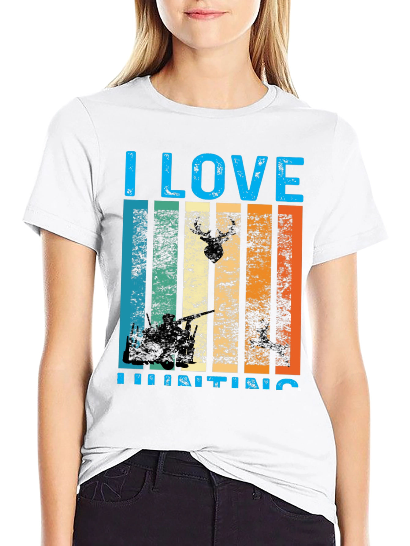 I Love Hunting Graphic T-Shirt