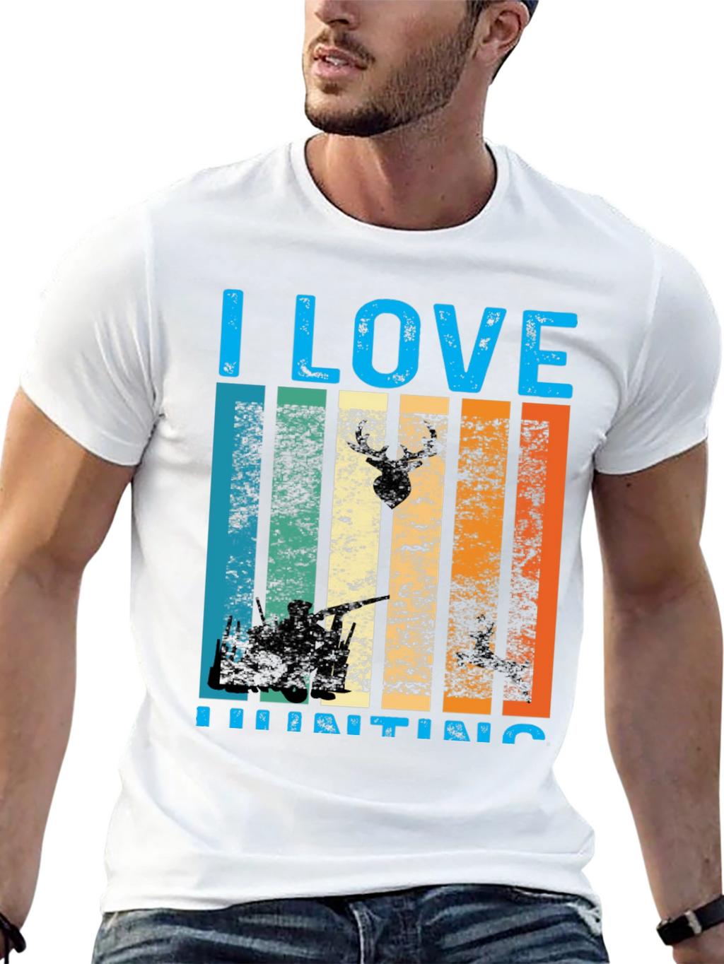 I Love Hunting Graphic T-Shirt