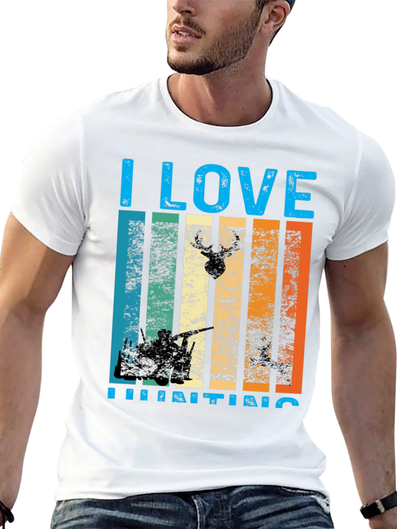 I Love Hunting Graphic T-Shirt