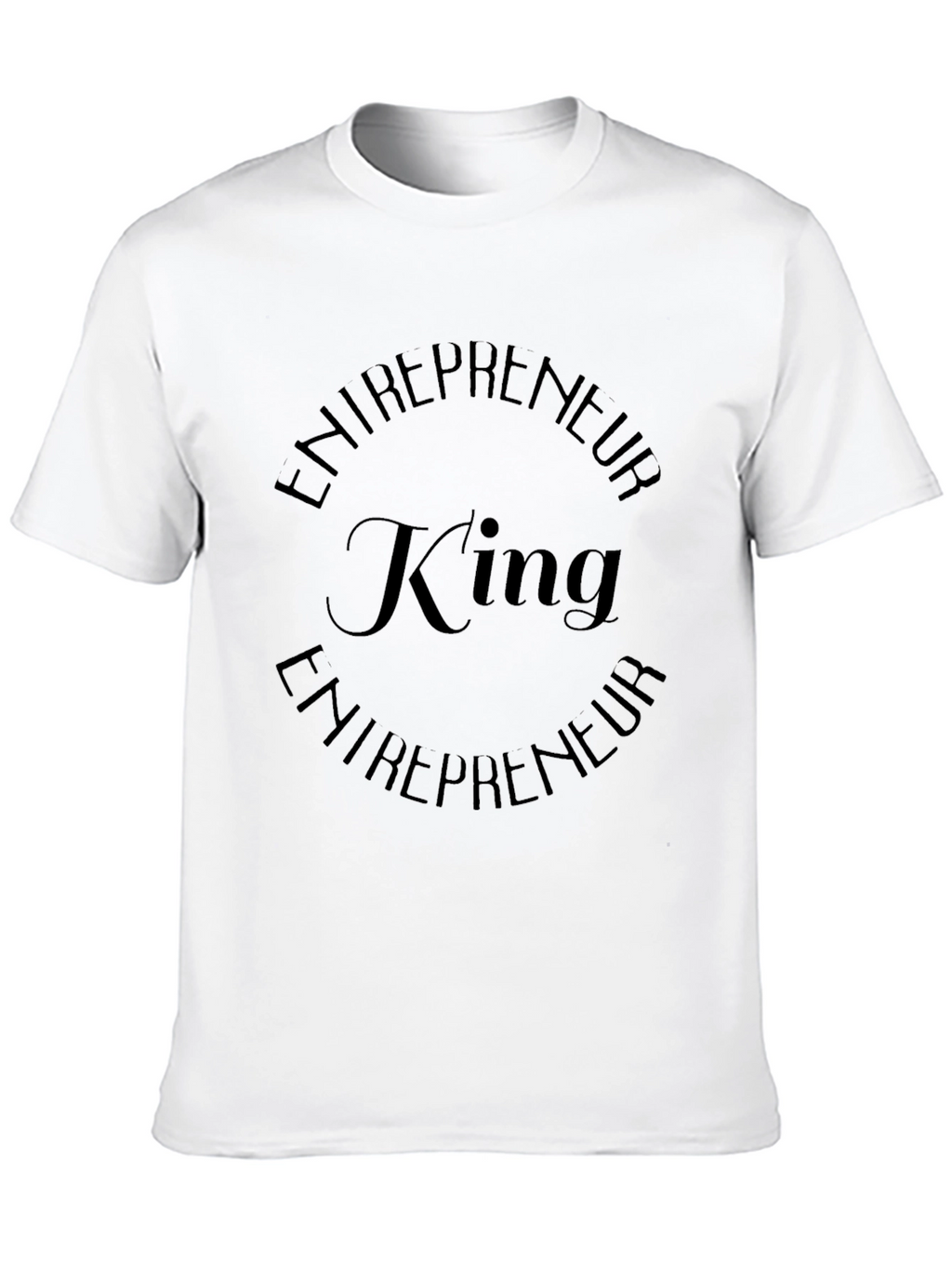 Entrepreneur King Black Graphic T-Shirt
