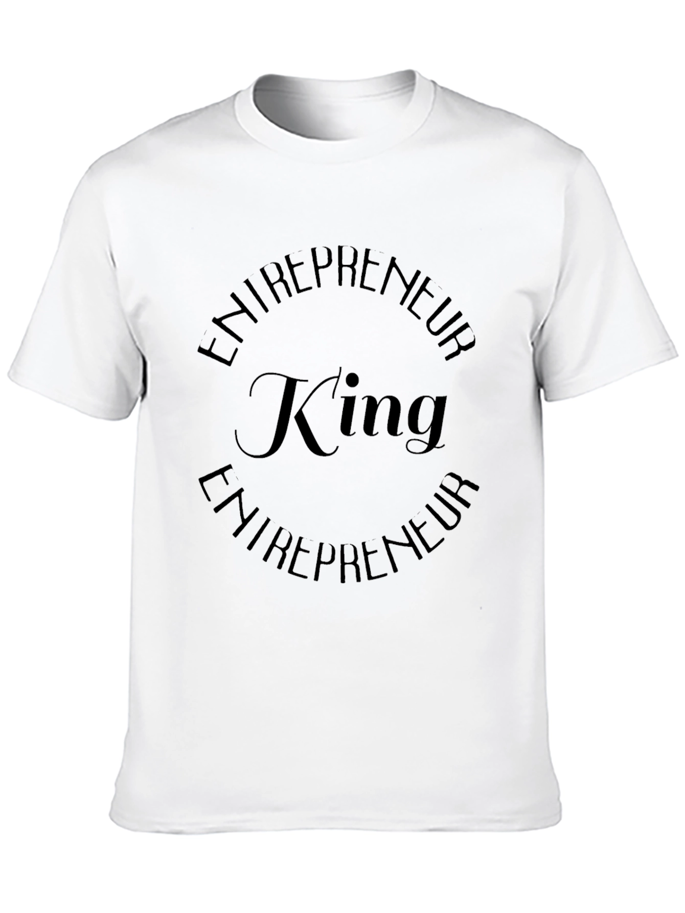 Entrepreneur King Black Graphic T-Shirt