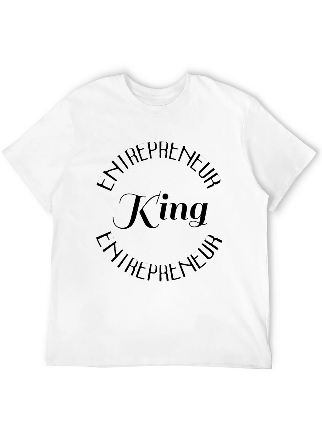 Entrepreneur King Black Graphic T-Shirt