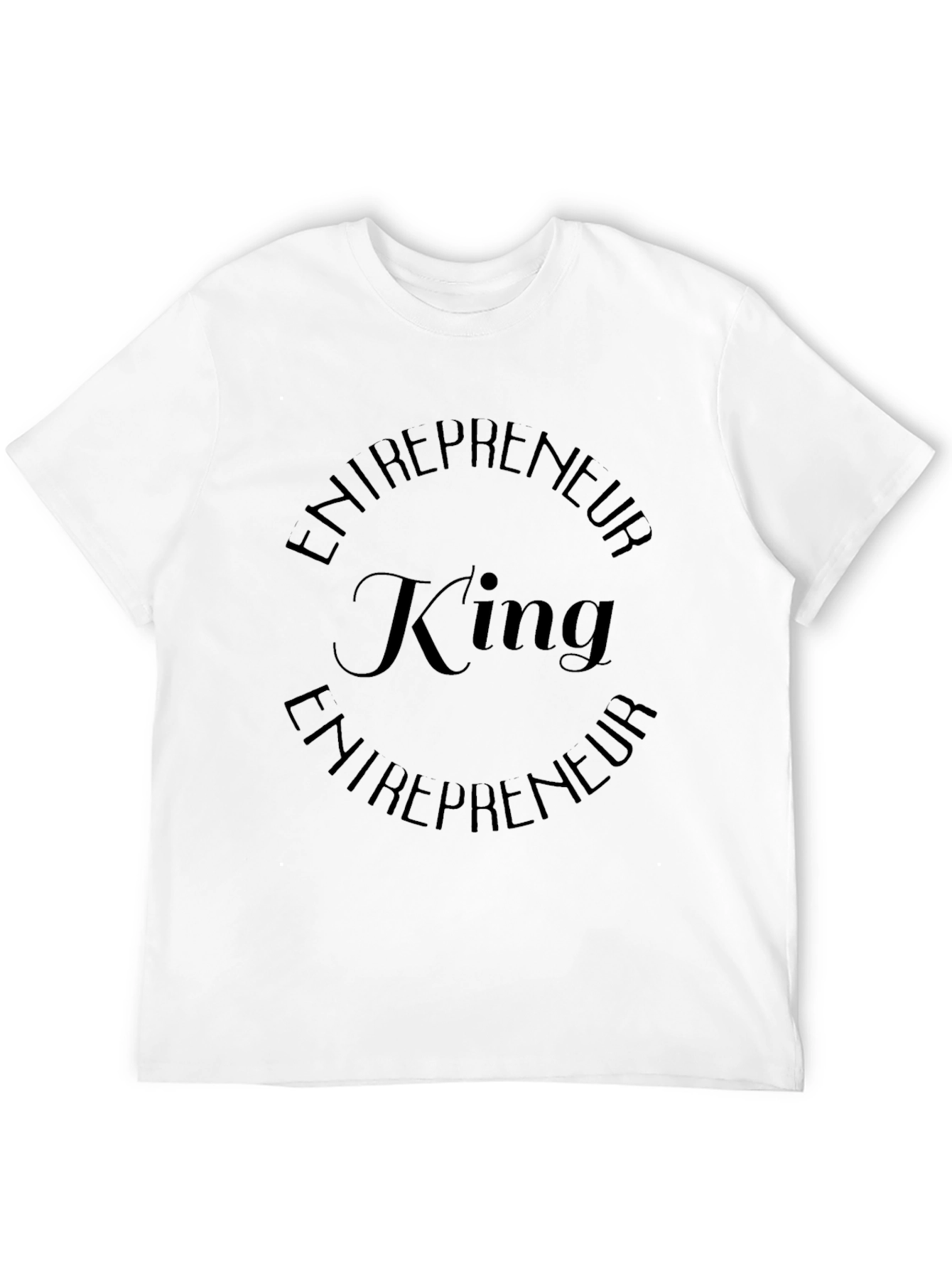 Entrepreneur King Black Graphic T-Shirt