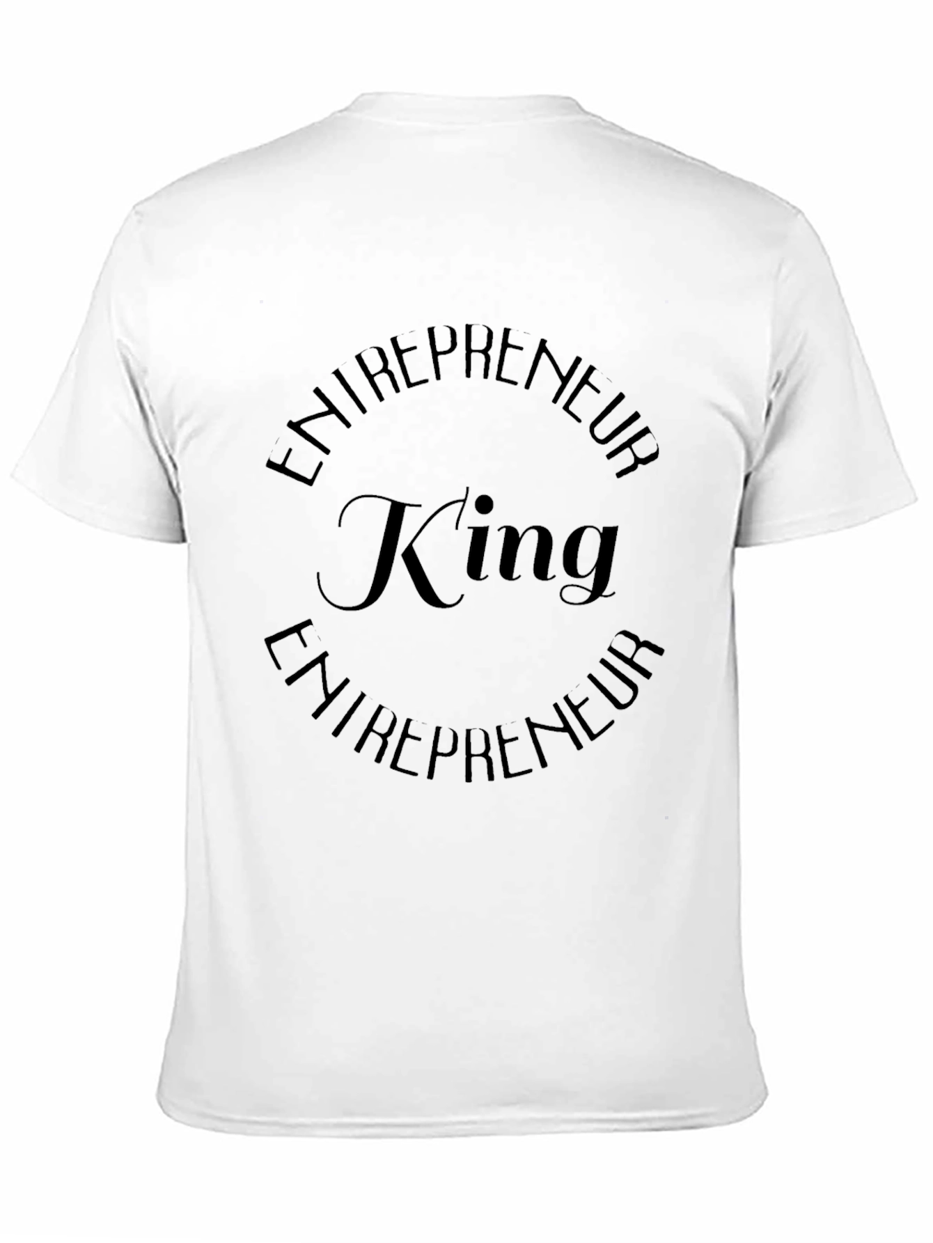 Entrepreneur King Black Graphic T-Shirt