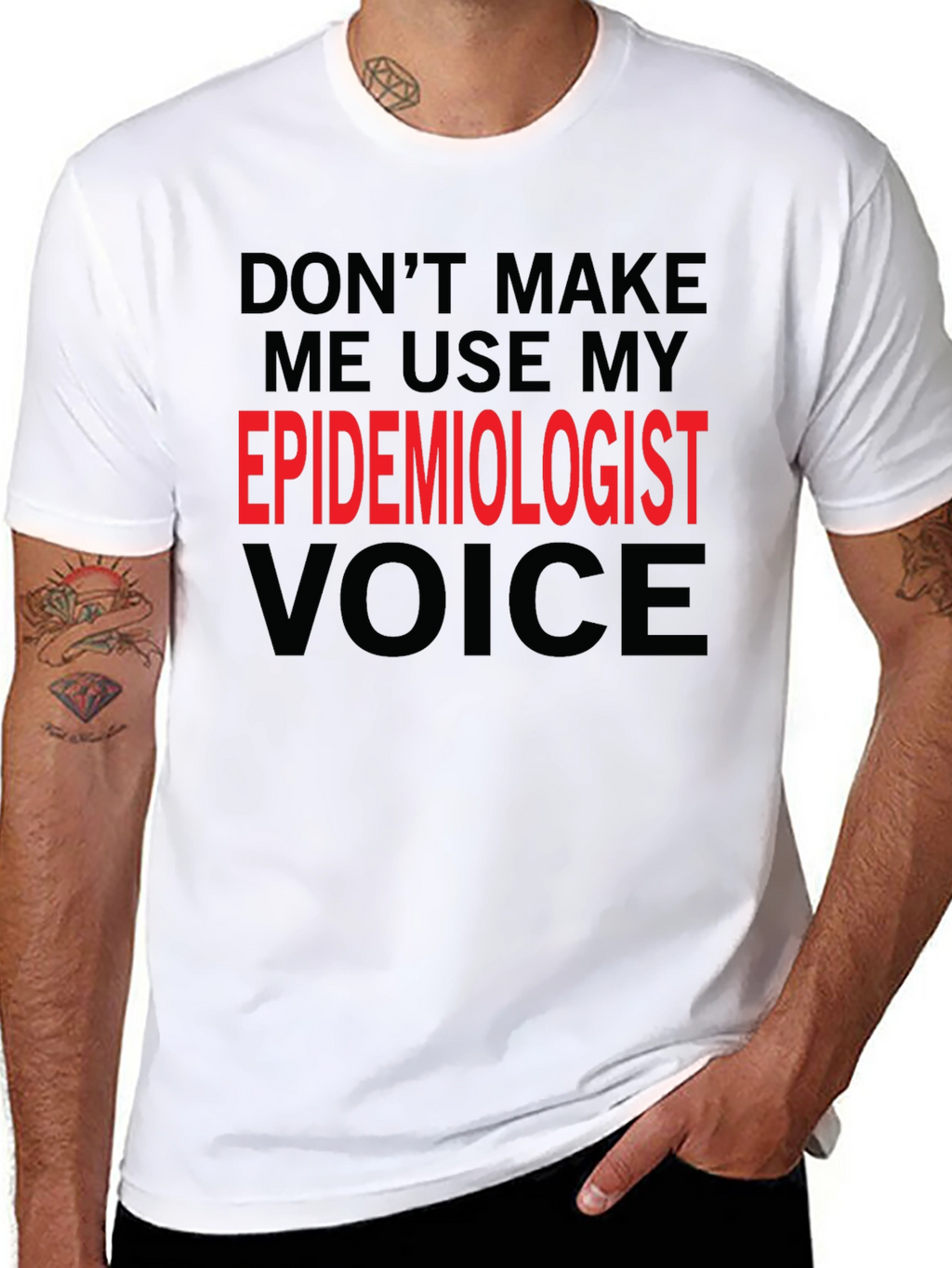 Epidemiologist Voice Funny Black T-Shirt