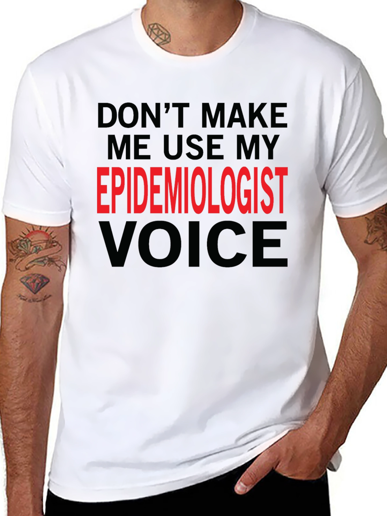 Epidemiologist Voice Funny Black T-Shirt