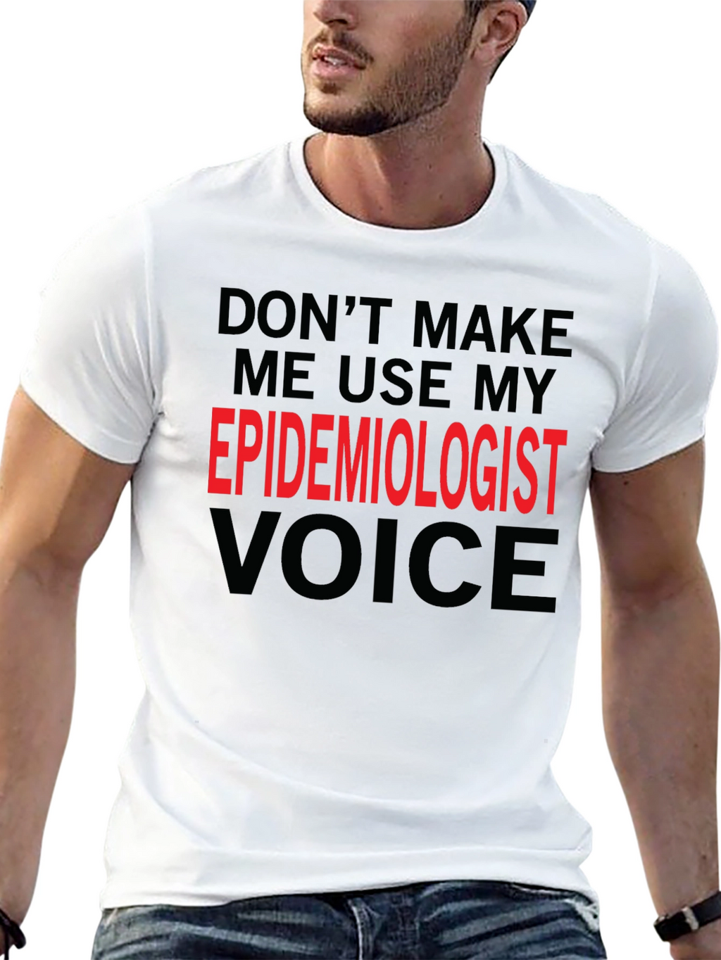 Epidemiologist Voice Funny Black T-Shirt