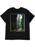 Forest Path Graphic Tee - Nature Inspired Design
