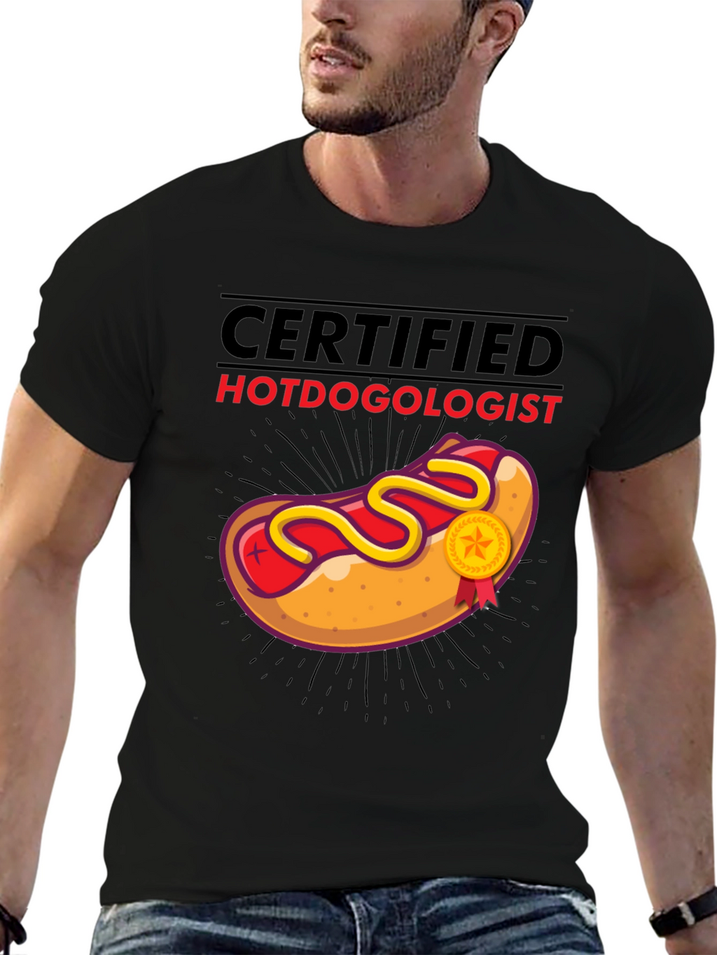 Certified Hotdogologist T-Shirt - Funny Foodie Tee
