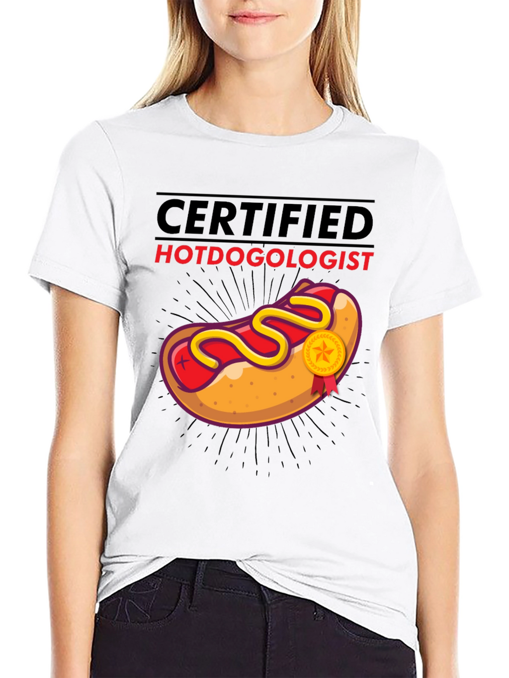 Certified Hotdogologist T-Shirt - Funny Foodie Tee
