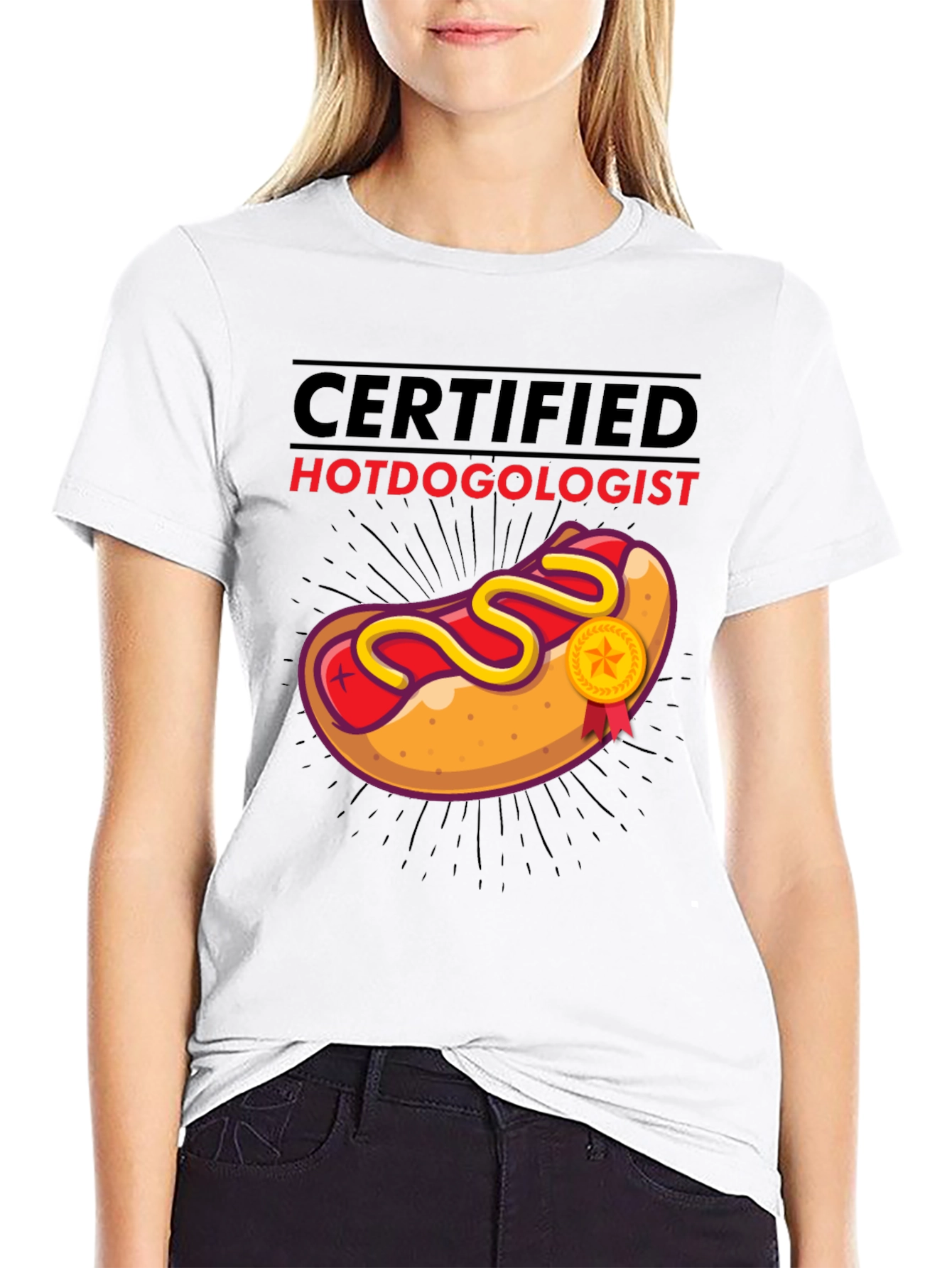Certified Hotdogologist T-Shirt - Funny Foodie Tee