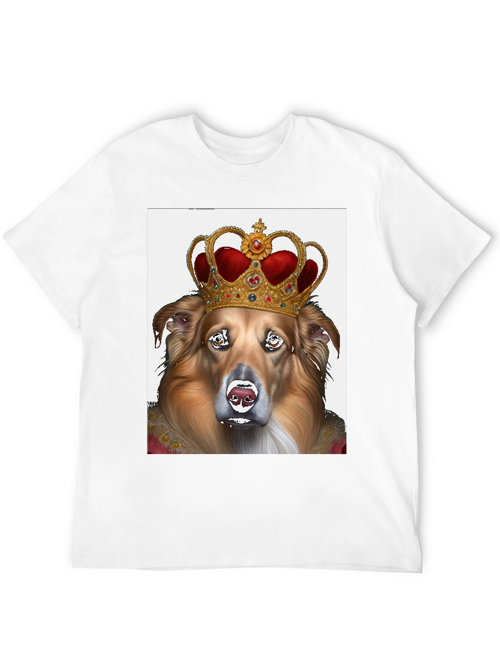 King Dog Graphic Tee - Black Cotton