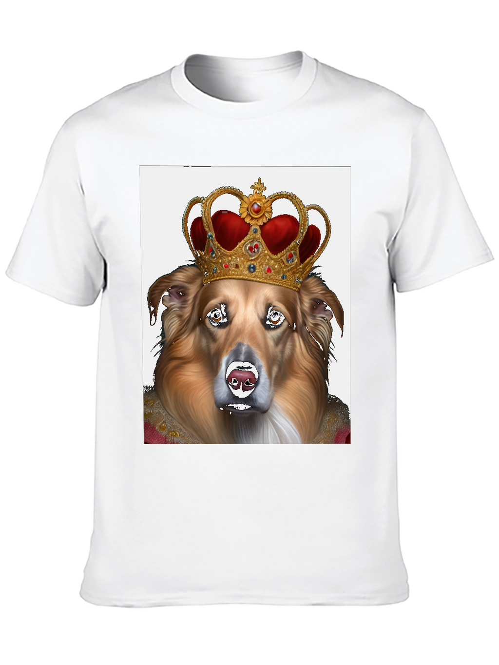 King Dog Graphic Tee - Black Cotton