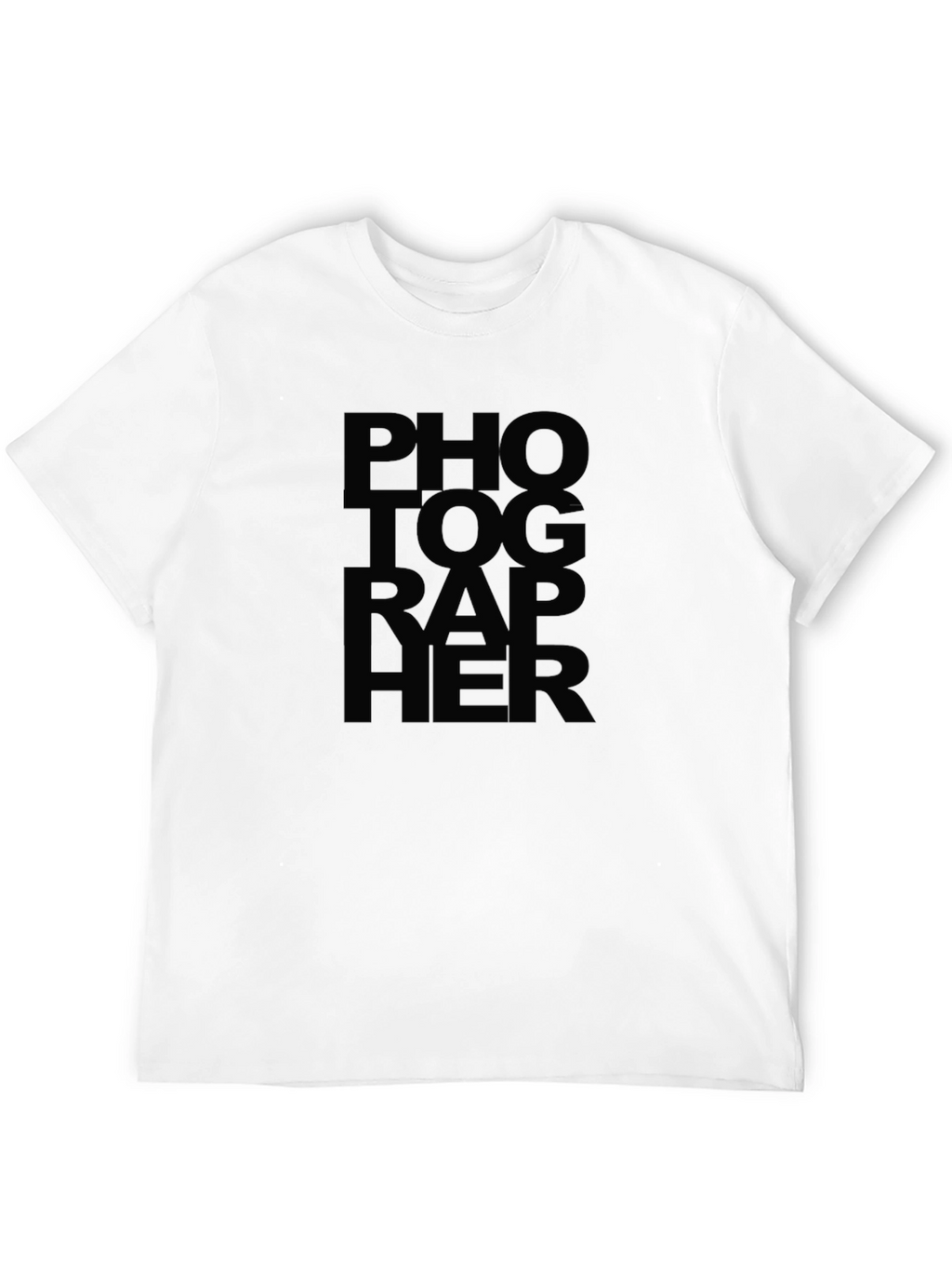 Photographer Text Graphic Print T-Shirt