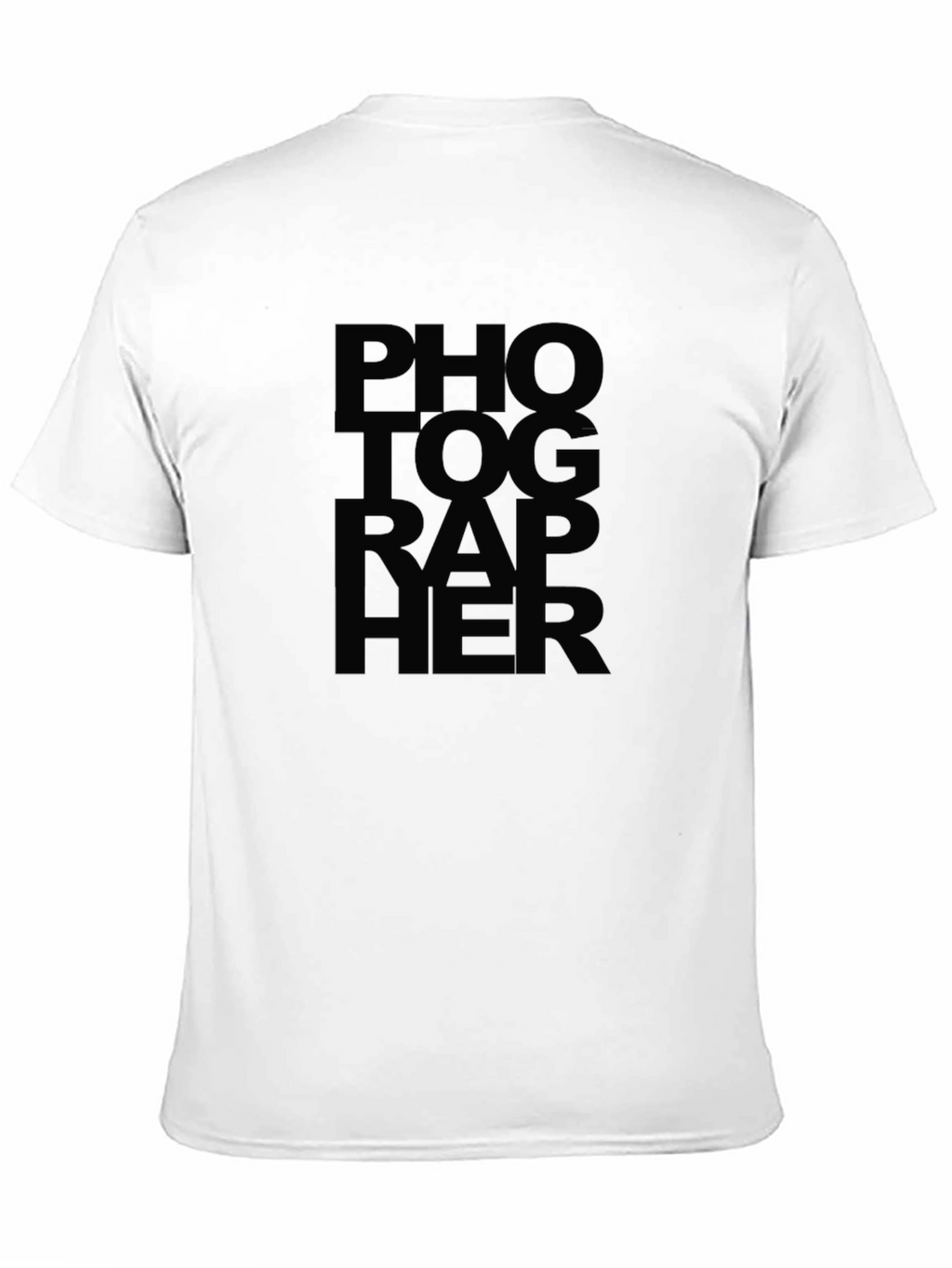Photographer Text Graphic Print T-Shirt