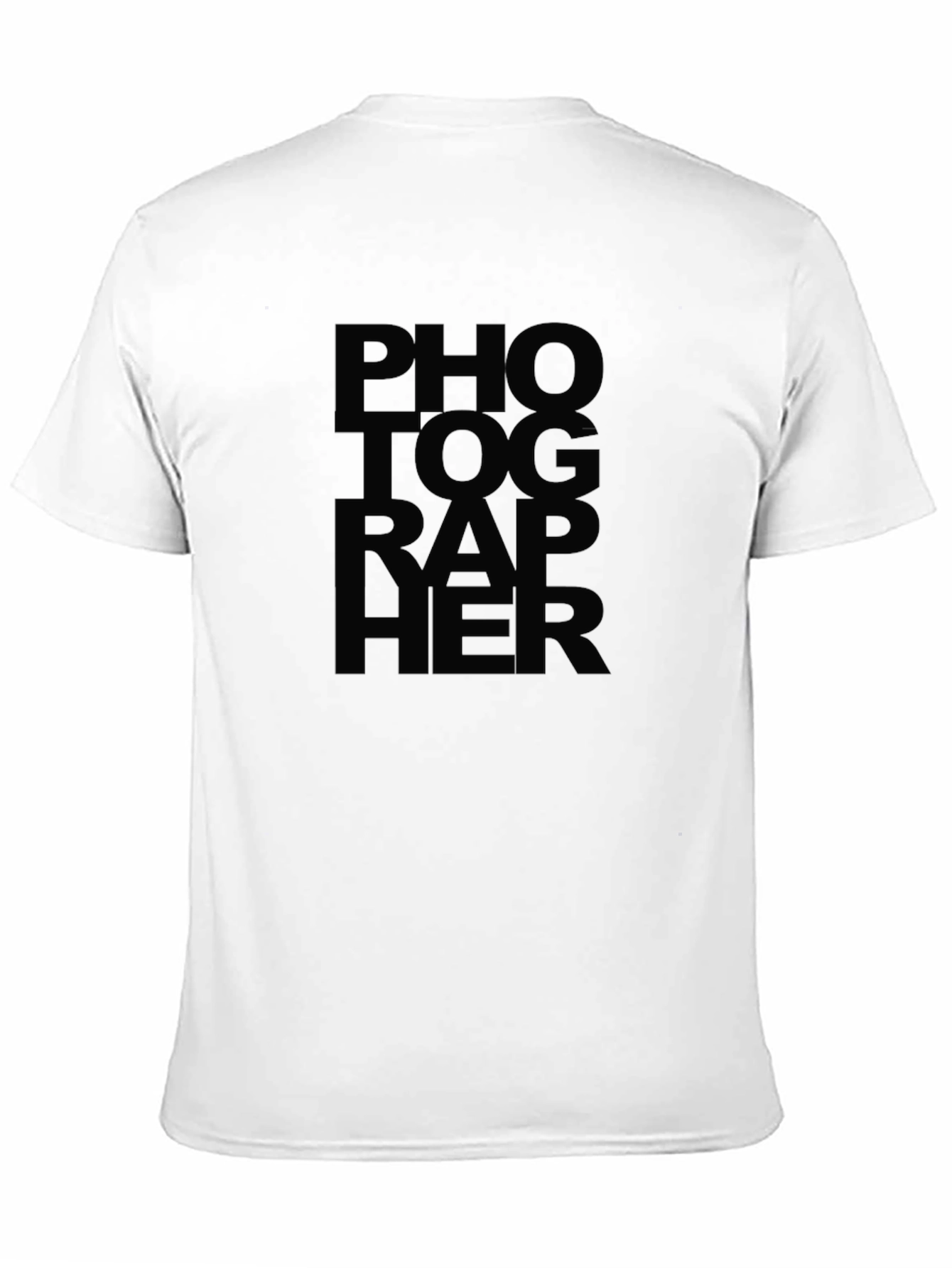 Photographer Text Graphic Print T-Shirt