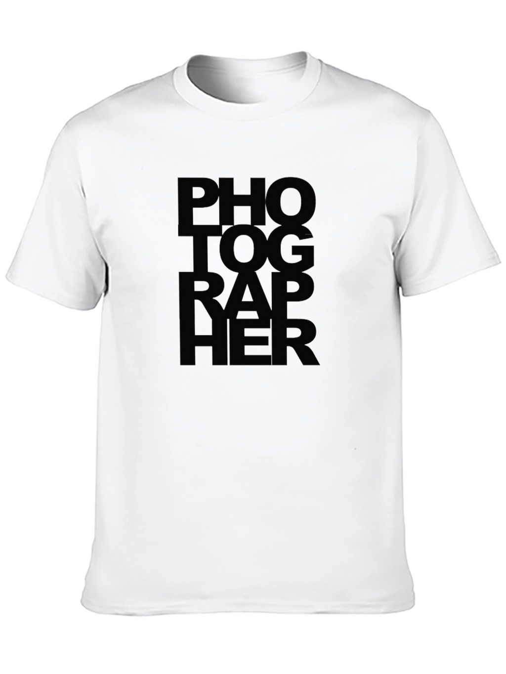 Photographer Text Graphic Print T-Shirt