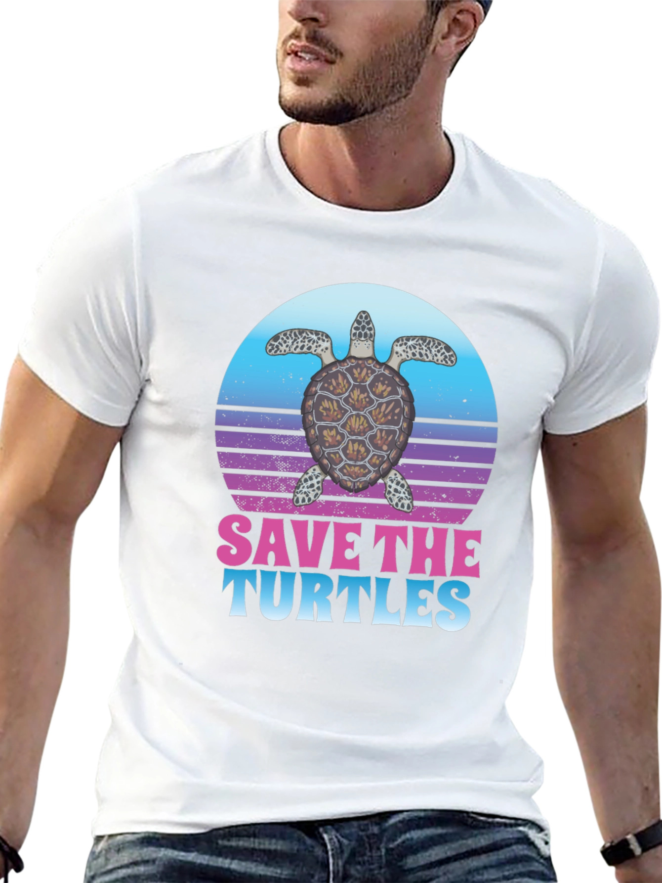 Save the Turtles Graphic T-Shirt