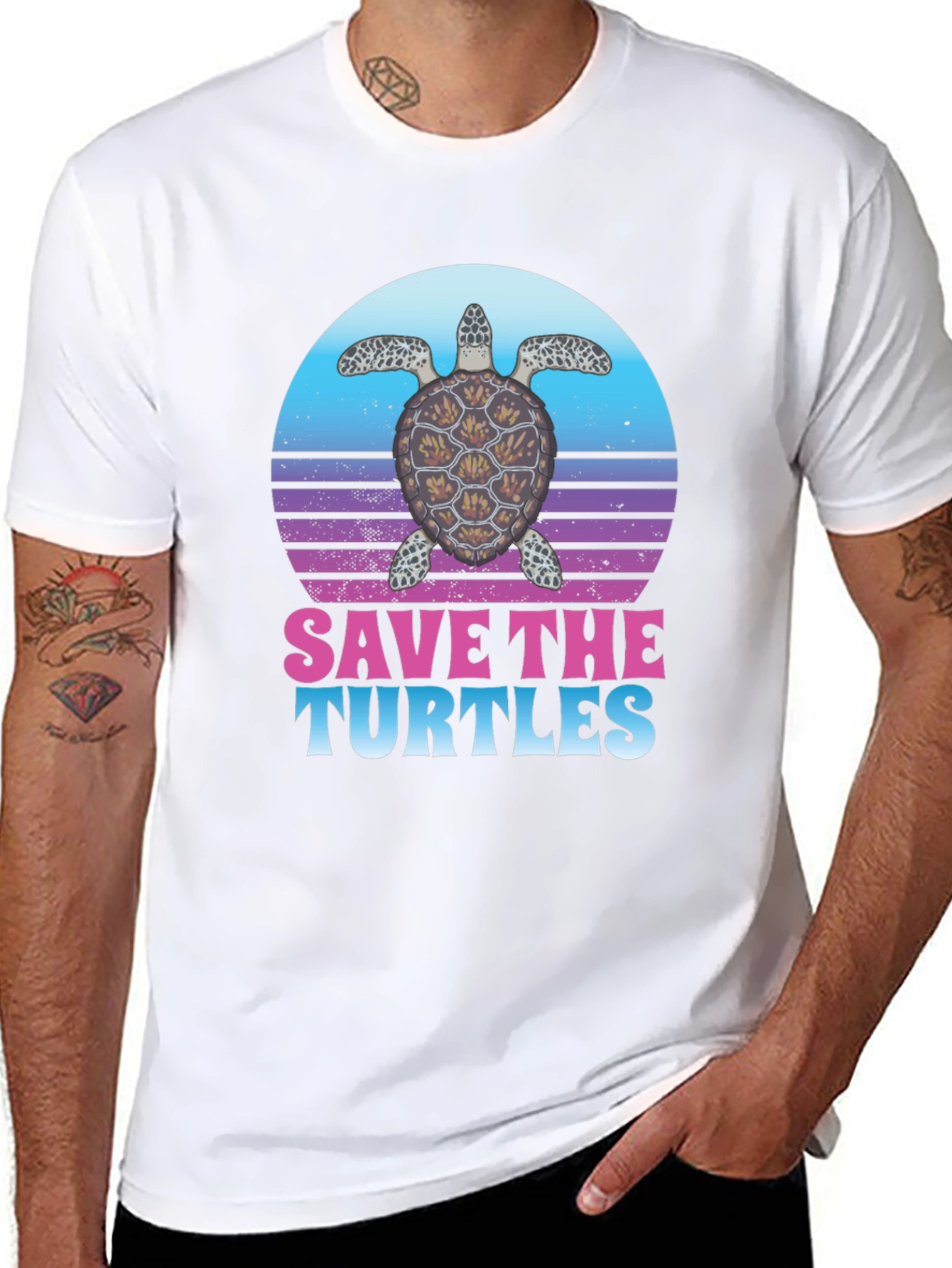 Save the Turtles Graphic T-Shirt