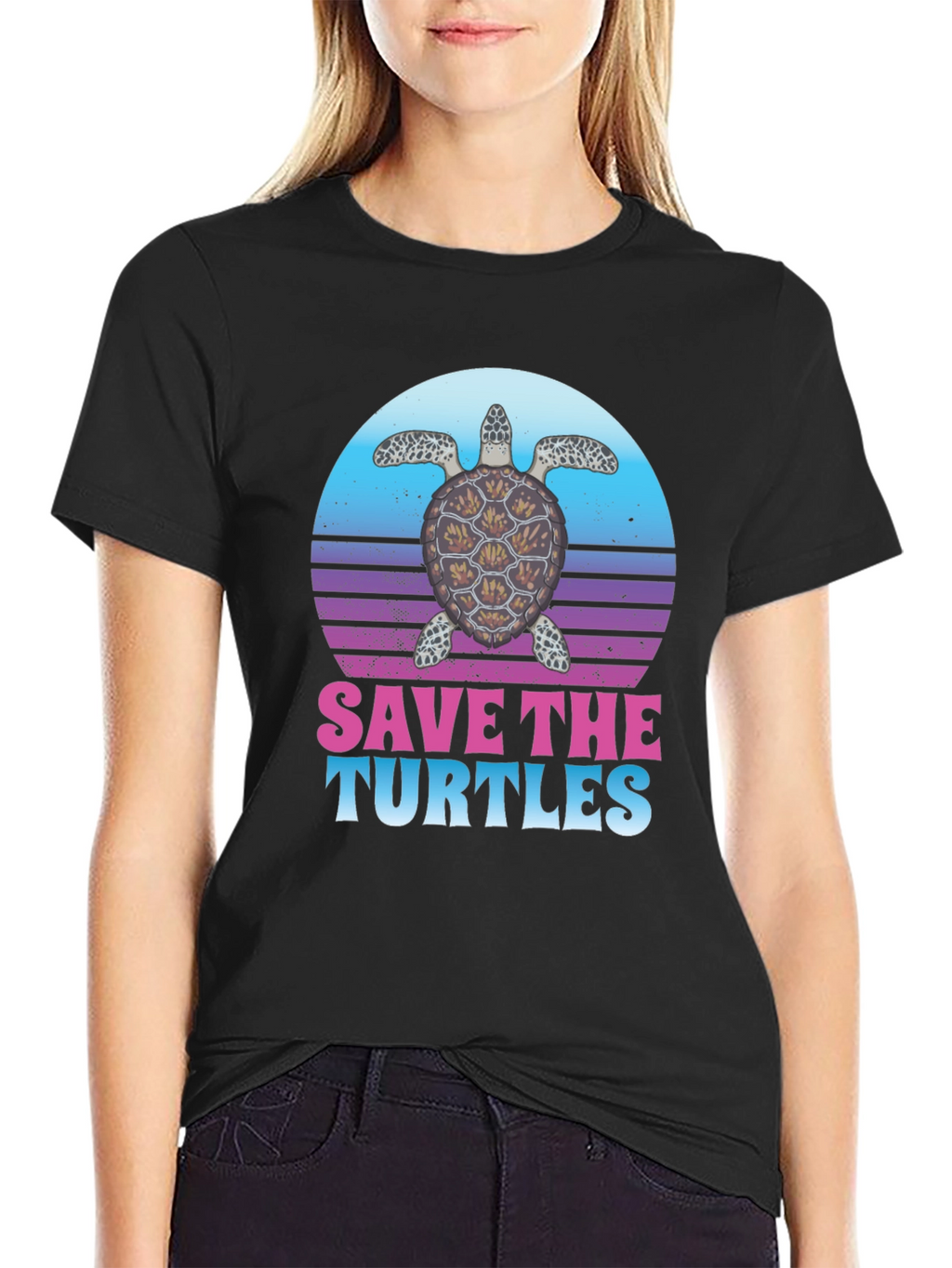 Save the Turtles Graphic T-Shirt