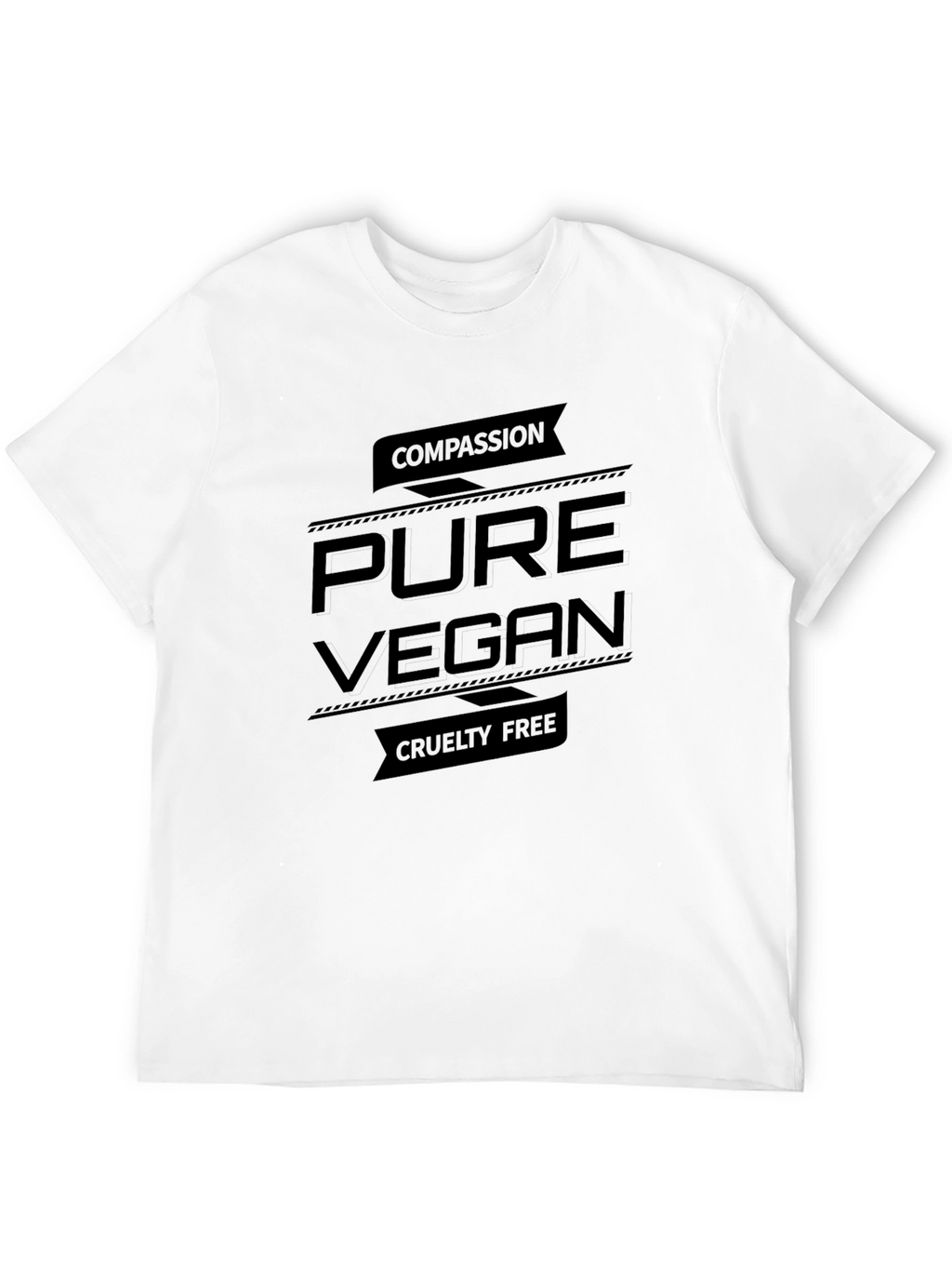 Pure Vegan Compassion Tee - Cruelty-Free Statement Shirt