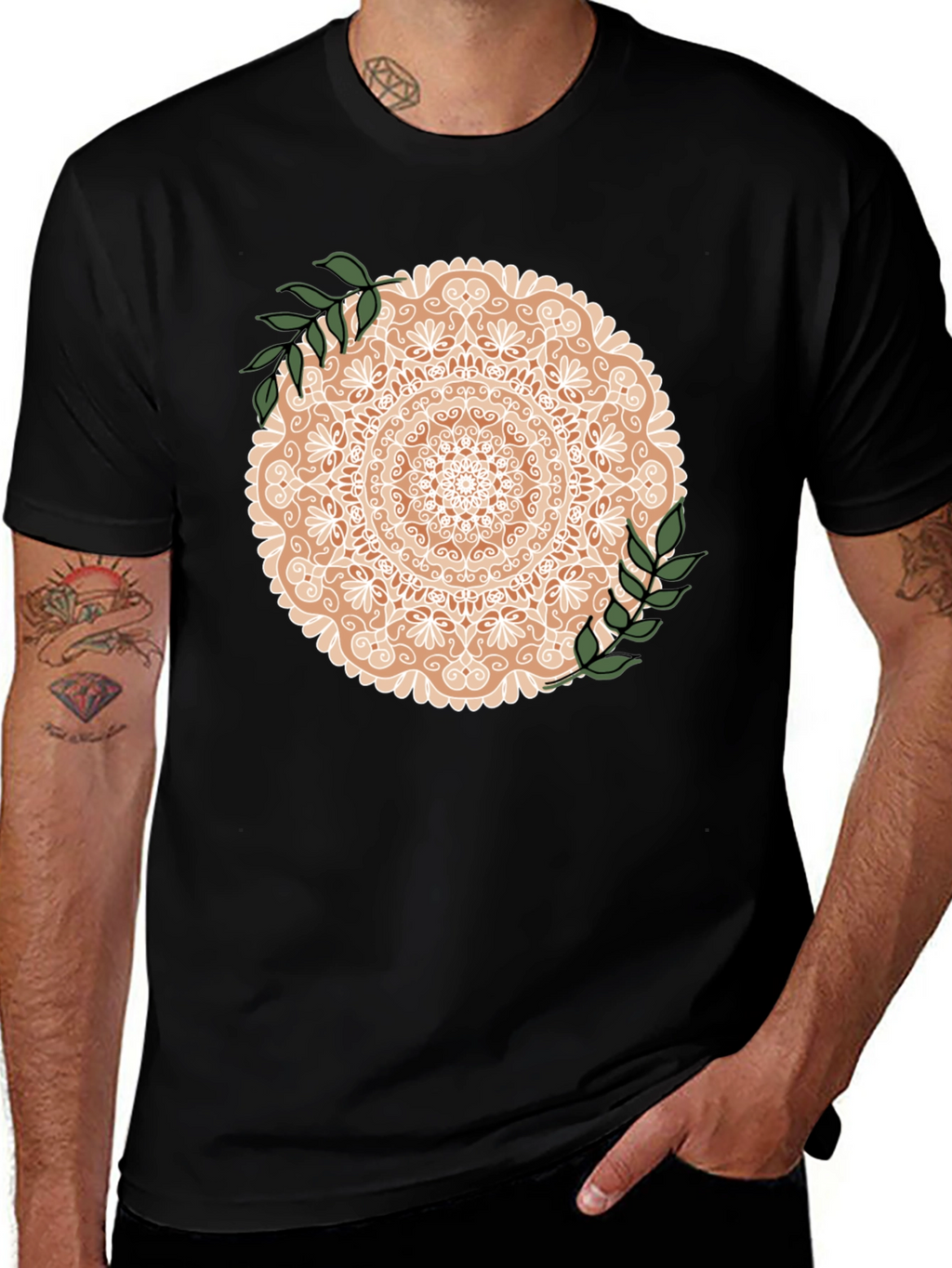 Black Mandala Graphic Tee