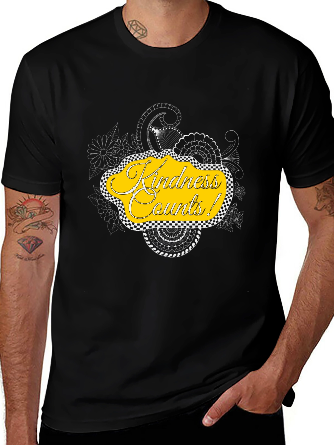 Kindness Counts Graphic Tee - Black