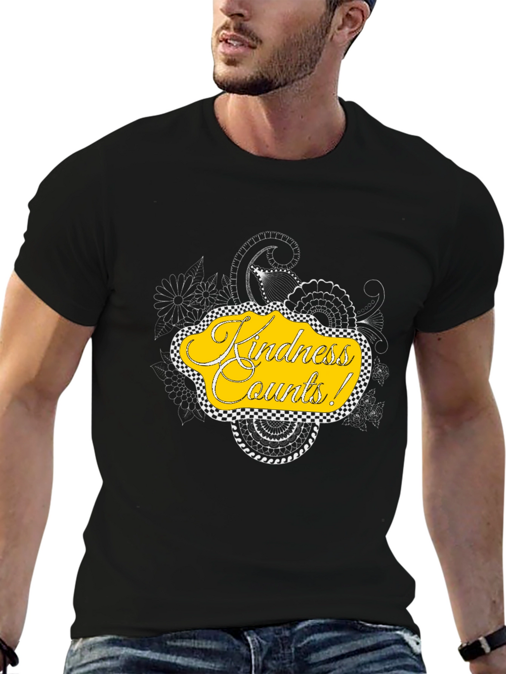 Kindness Counts Graphic Tee - Black