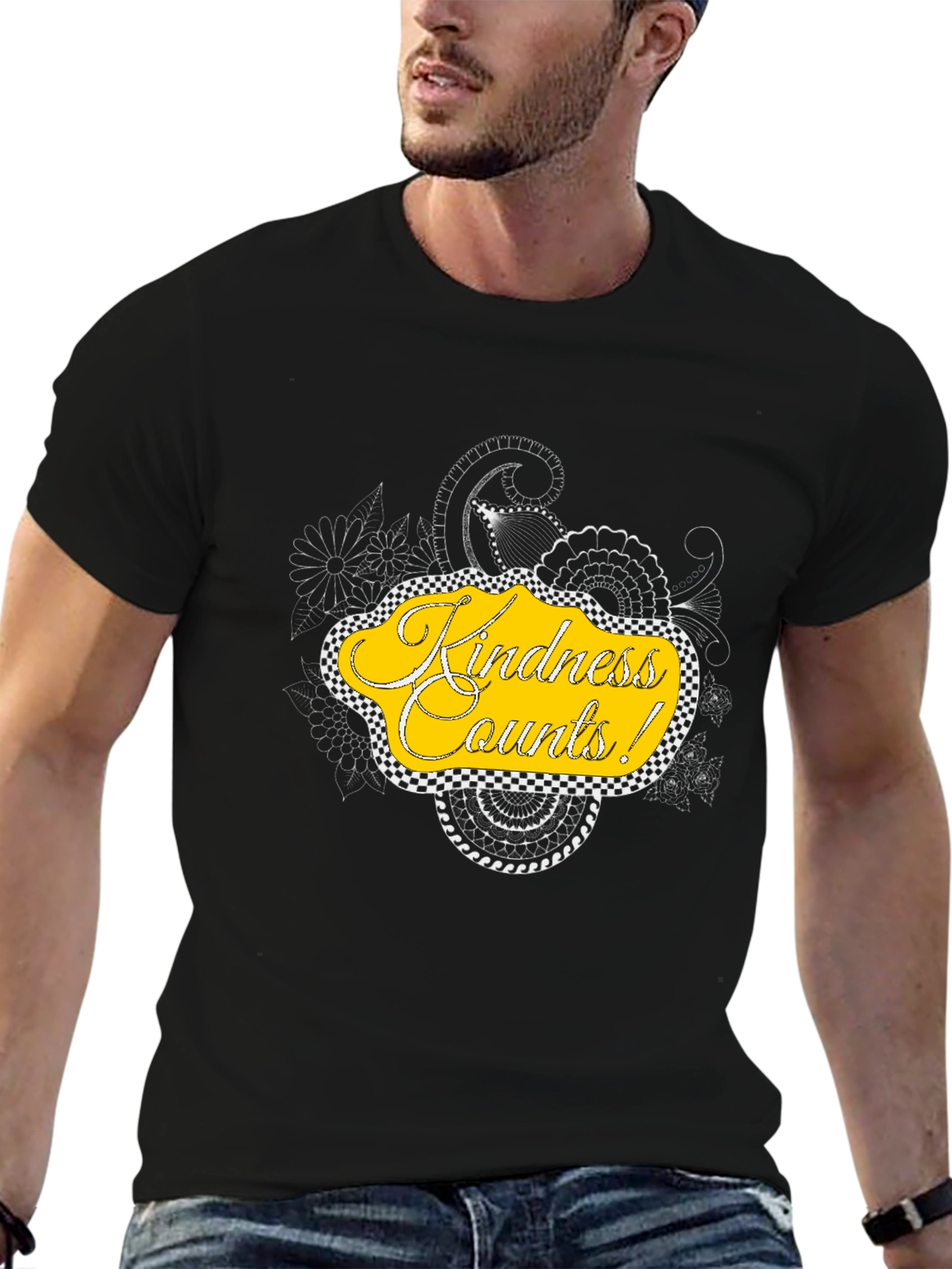 Kindness Counts Graphic Tee - Black