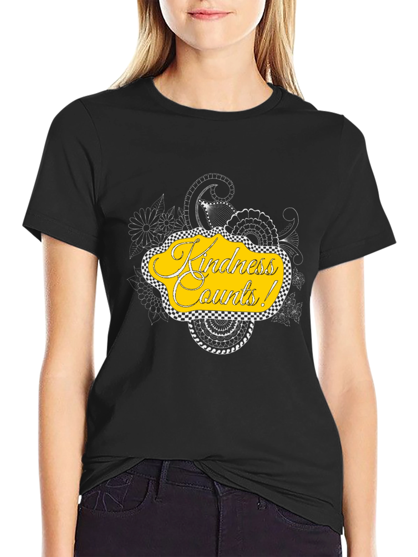 Kindness Counts Graphic Tee - Black