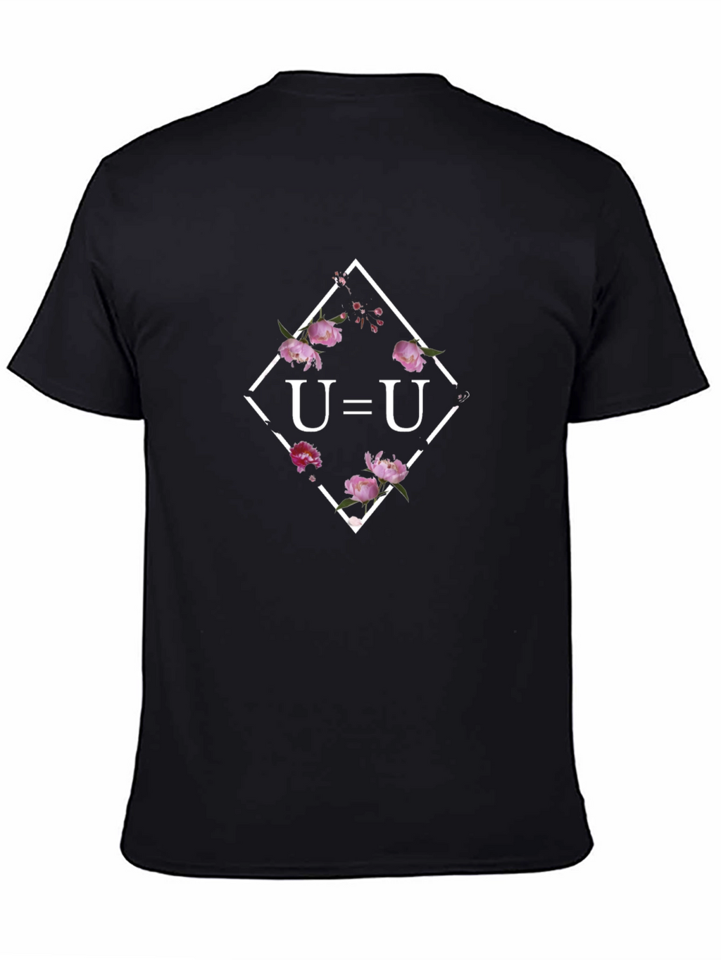 U=U Floral T-Shirt - Black