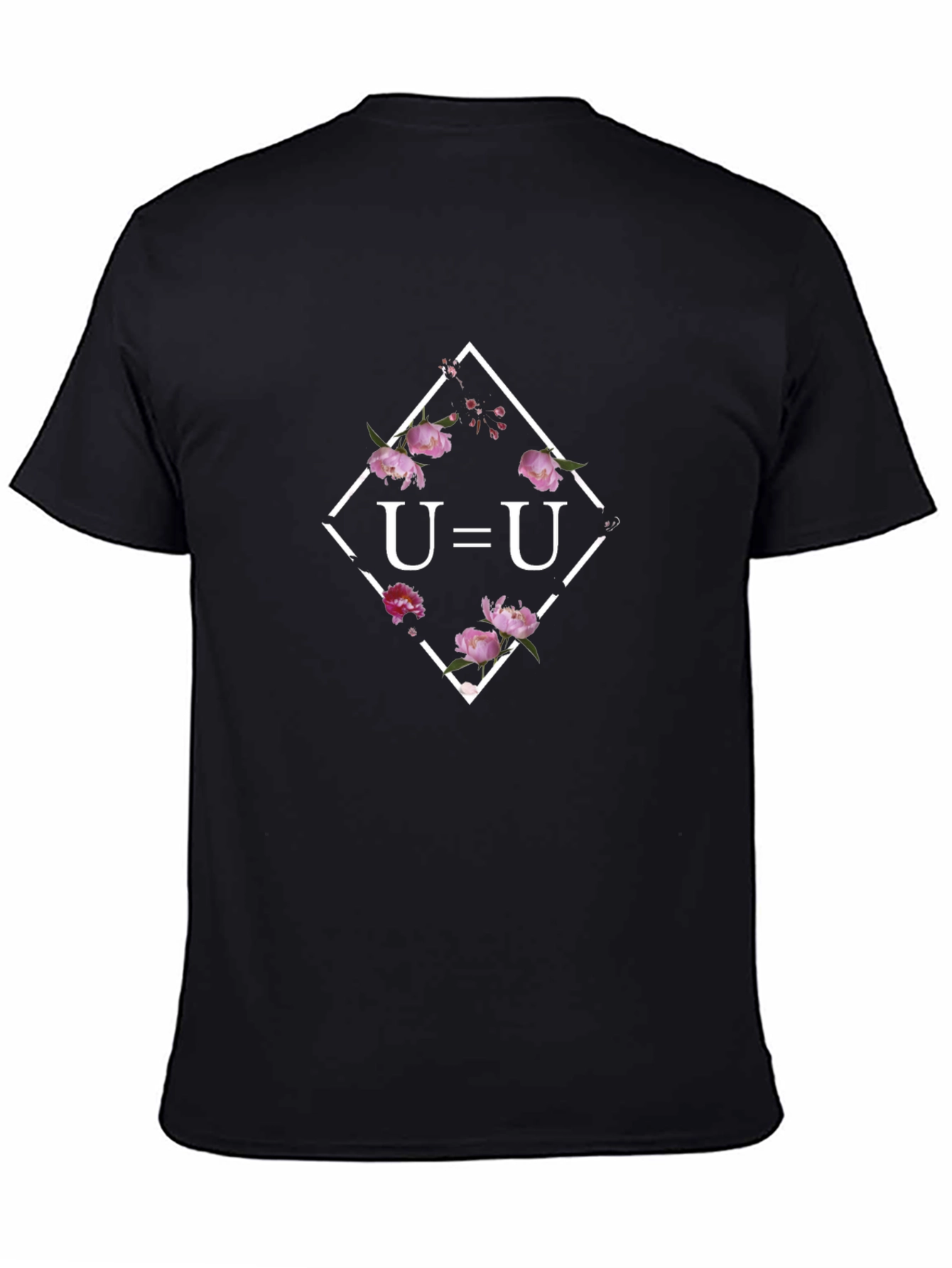 U=U Floral T-Shirt - Black