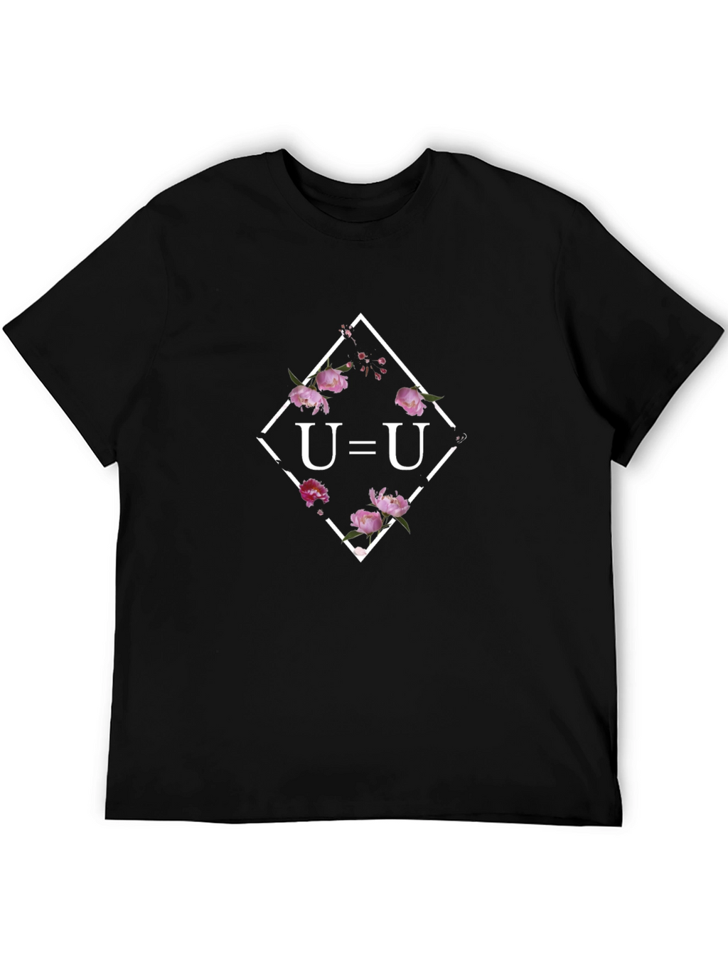 U=U Floral T-Shirt - Black