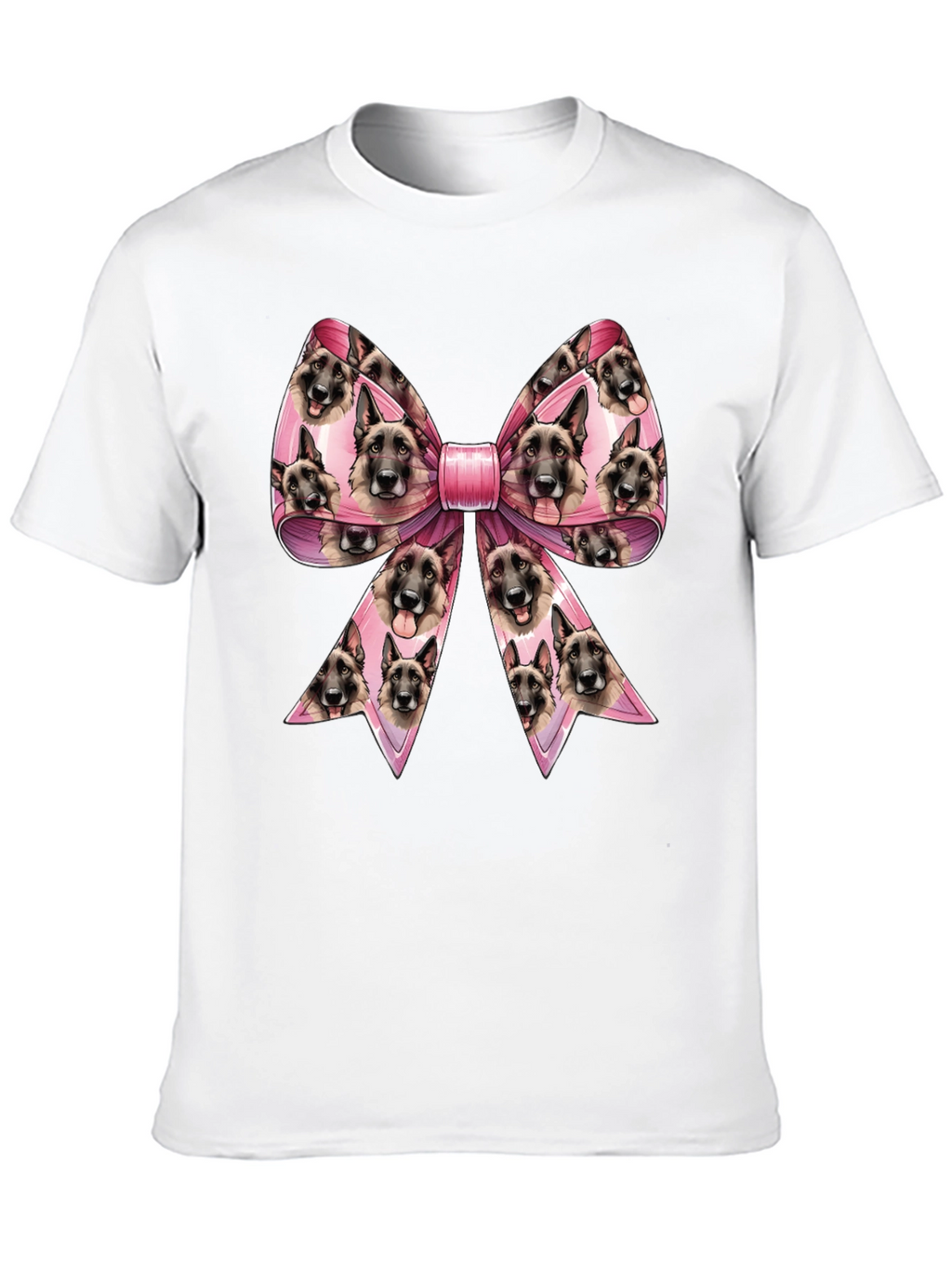 Dog Breed Bow T-Shirt - Unique Animal Lover Tee