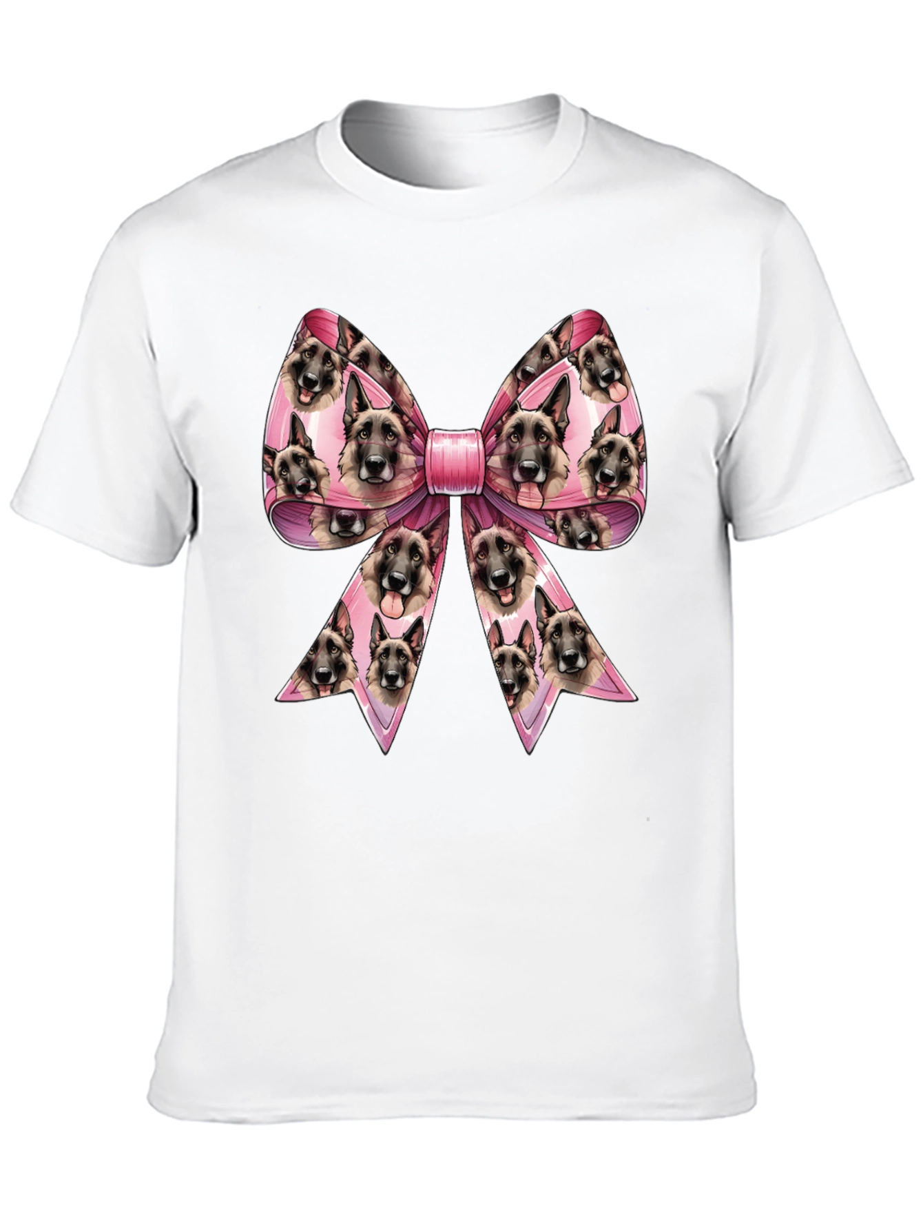 Dog Breed Bow T-Shirt - Unique Animal Lover Tee