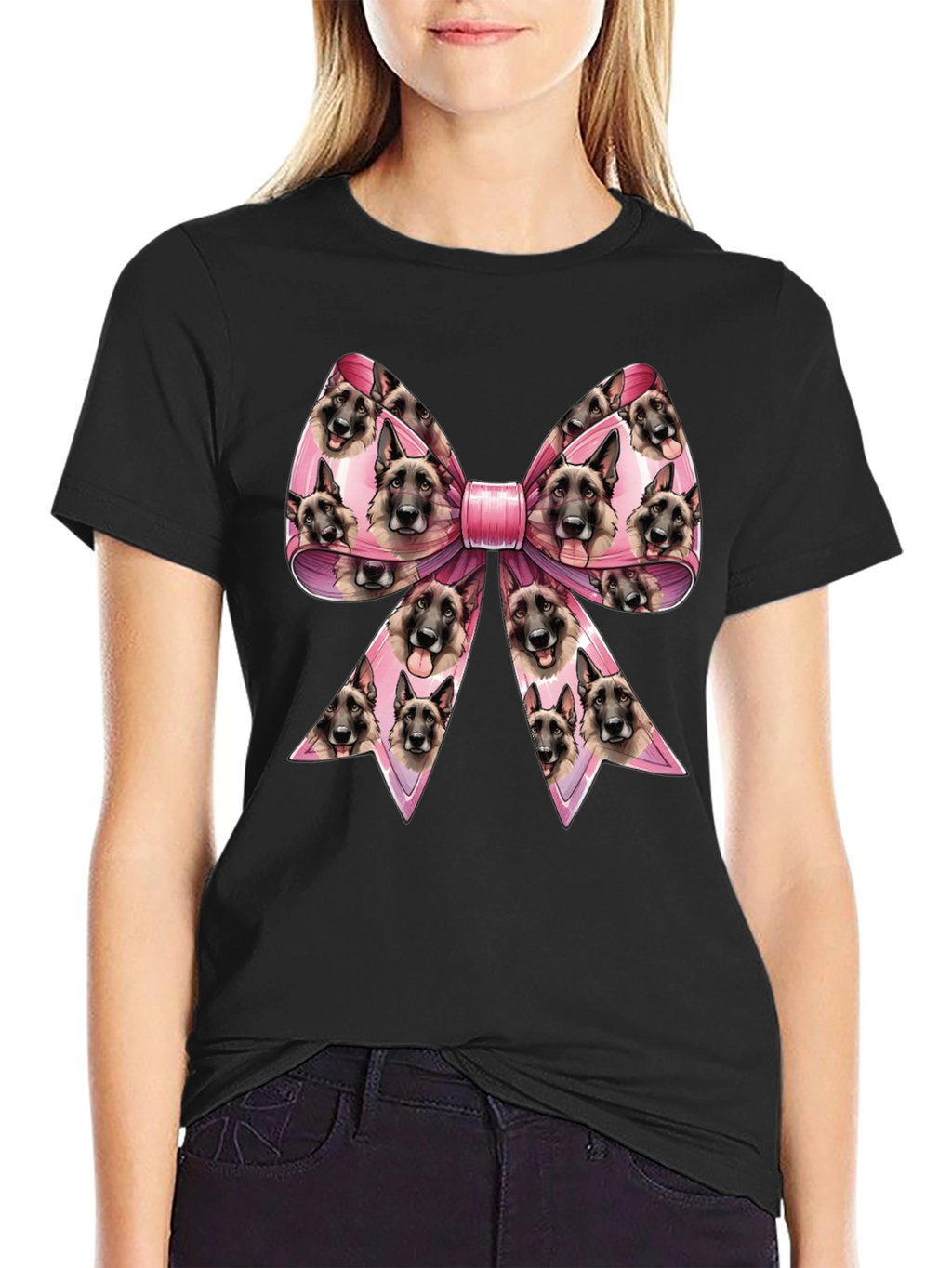 Dog Breed Bow T-Shirt - Unique Animal Lover Tee