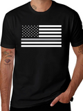 Thin Gray Line American Flag Graphic Tee