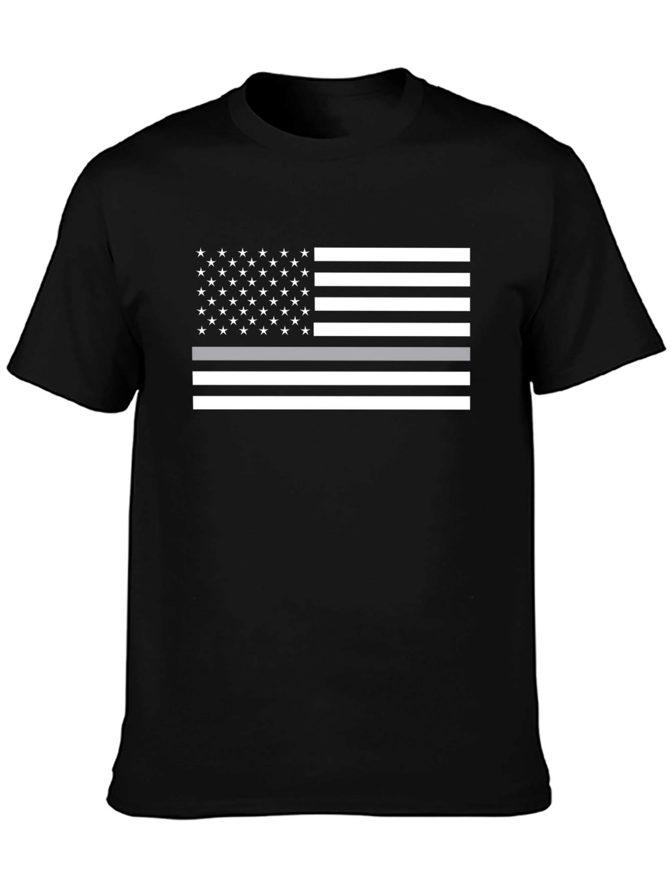 Thin Gray Line American Flag Graphic Tee