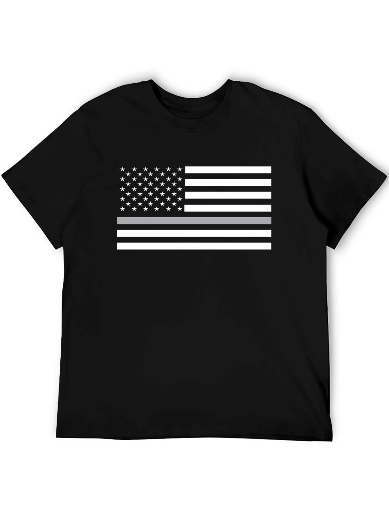 Thin Gray Line American Flag Graphic Tee