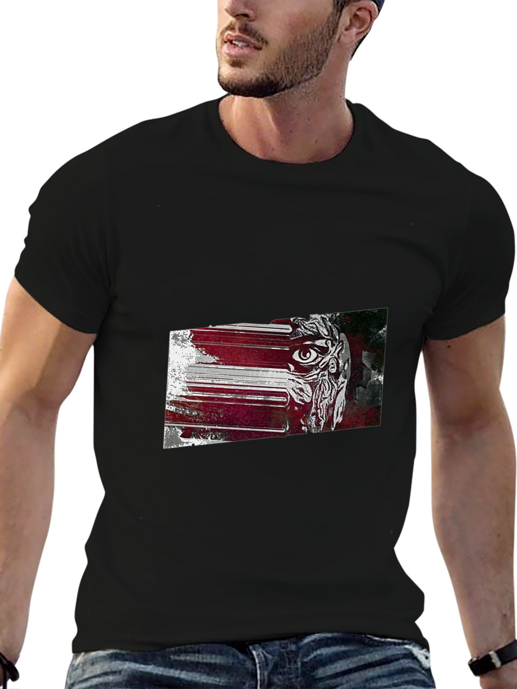 Eye Graphic Black T-Shirt