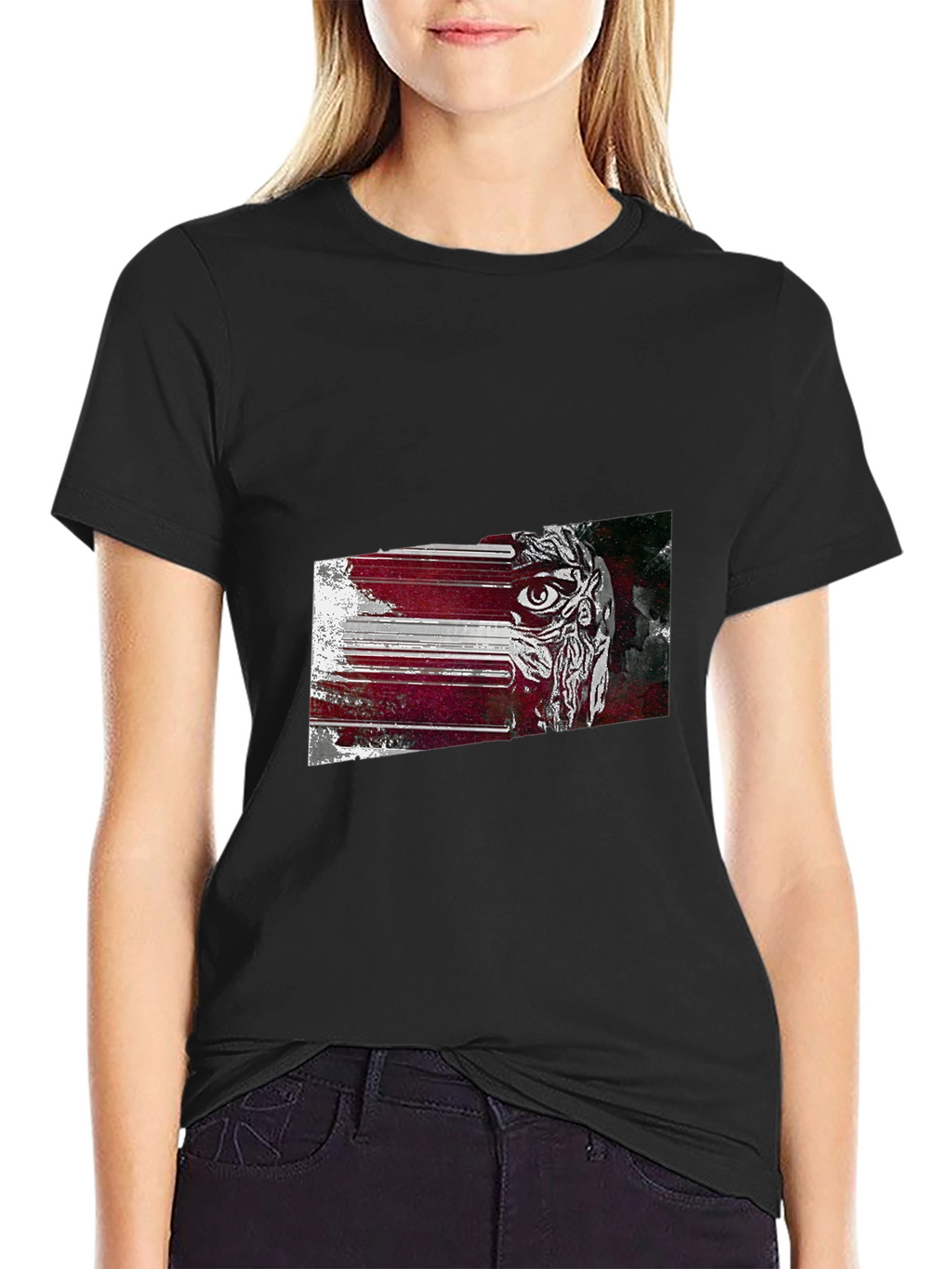 Eye Graphic Black T-Shirt