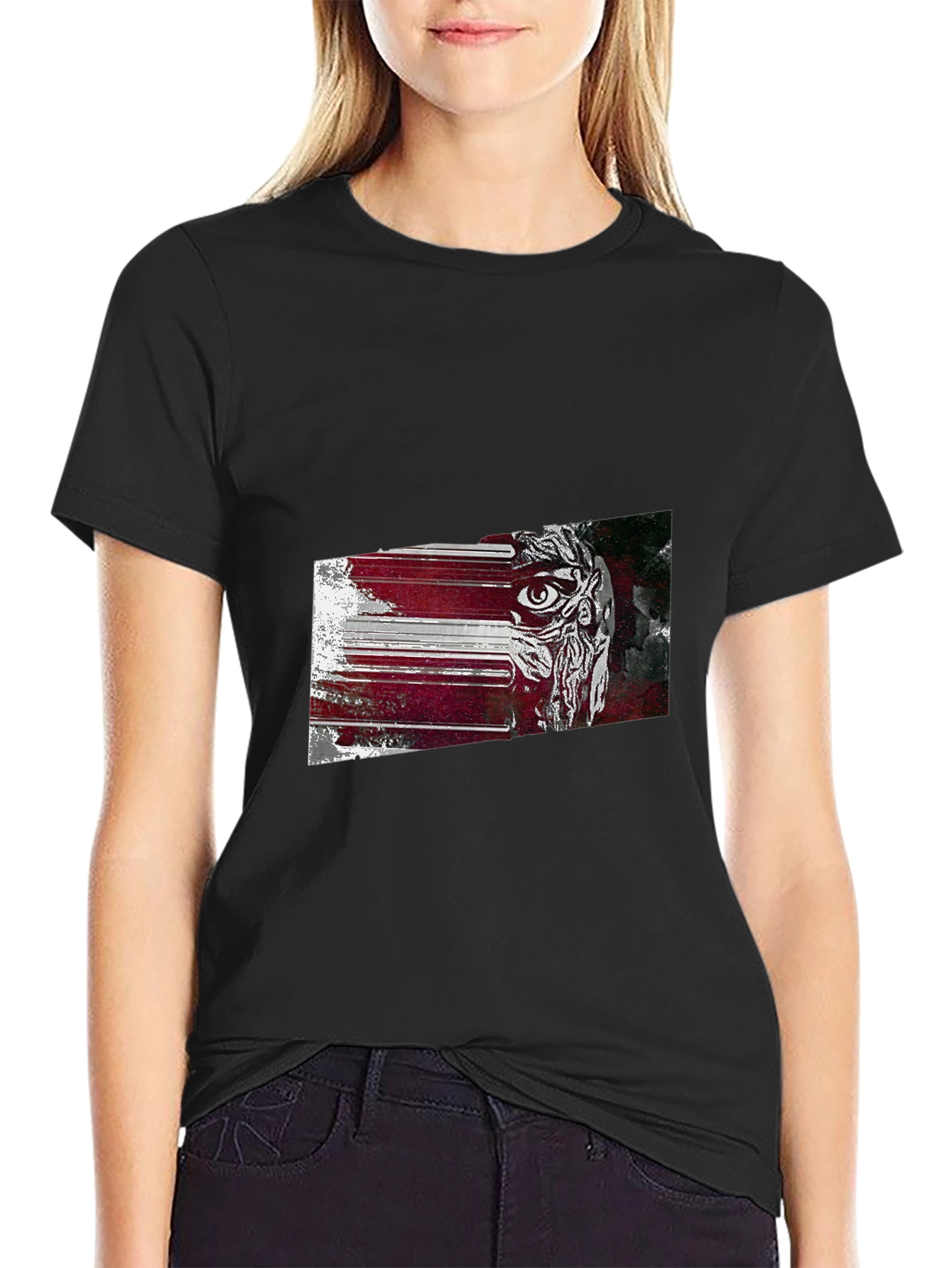 Eye Graphic Black T-Shirt