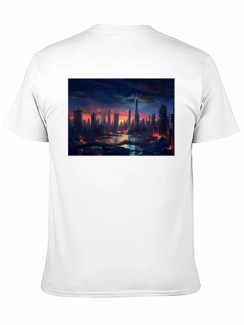 Cityscape Graphic Tee - Urban Style Black T-Shirt