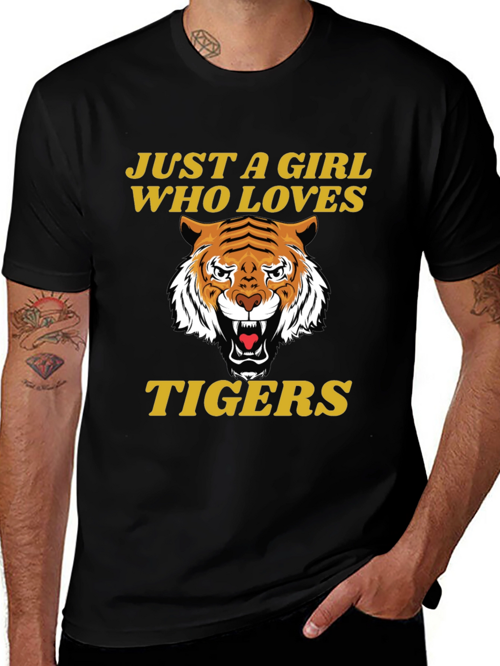 Just A Girl Who Loves Tigers T-Shirt