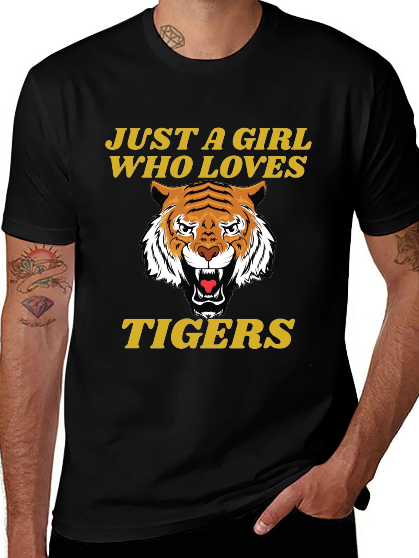 Just A Girl Who Loves Tigers T-Shirt