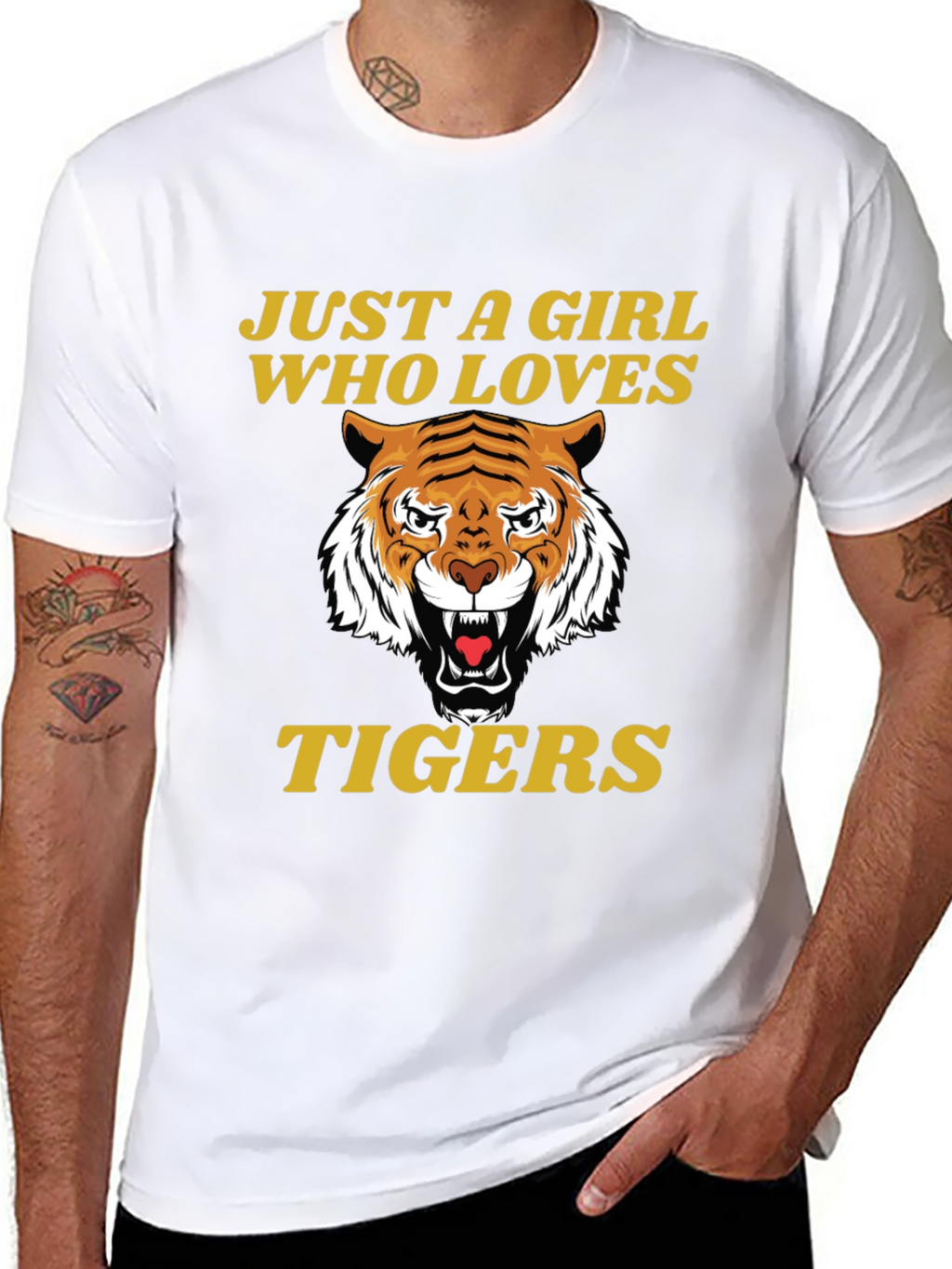 Just A Girl Who Loves Tigers T-Shirt