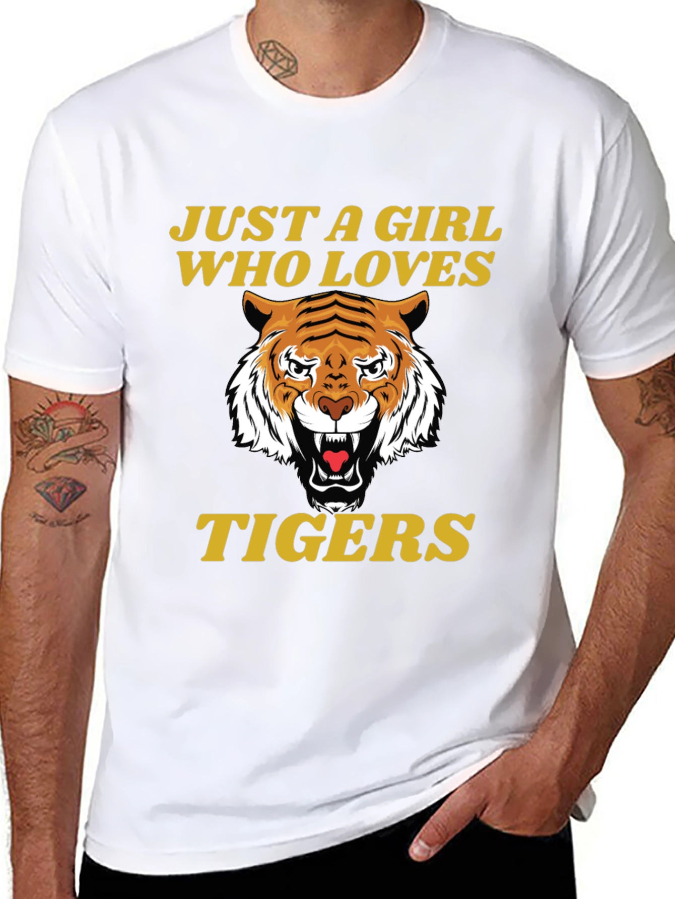 Just A Girl Who Loves Tigers T-Shirt